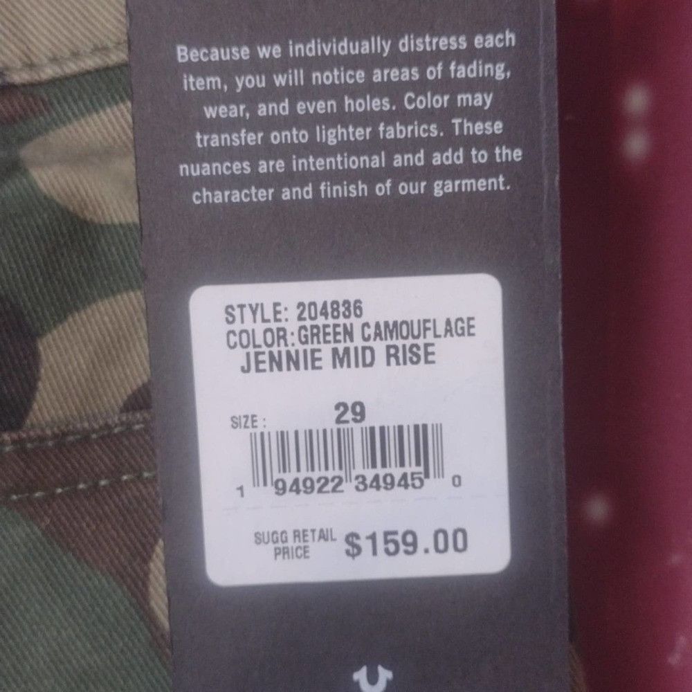 True Religion True religion Jennie curvy super skinny camo jeans size 29 Size 28" / US 6 / IT 42 - 3 Thumbnail