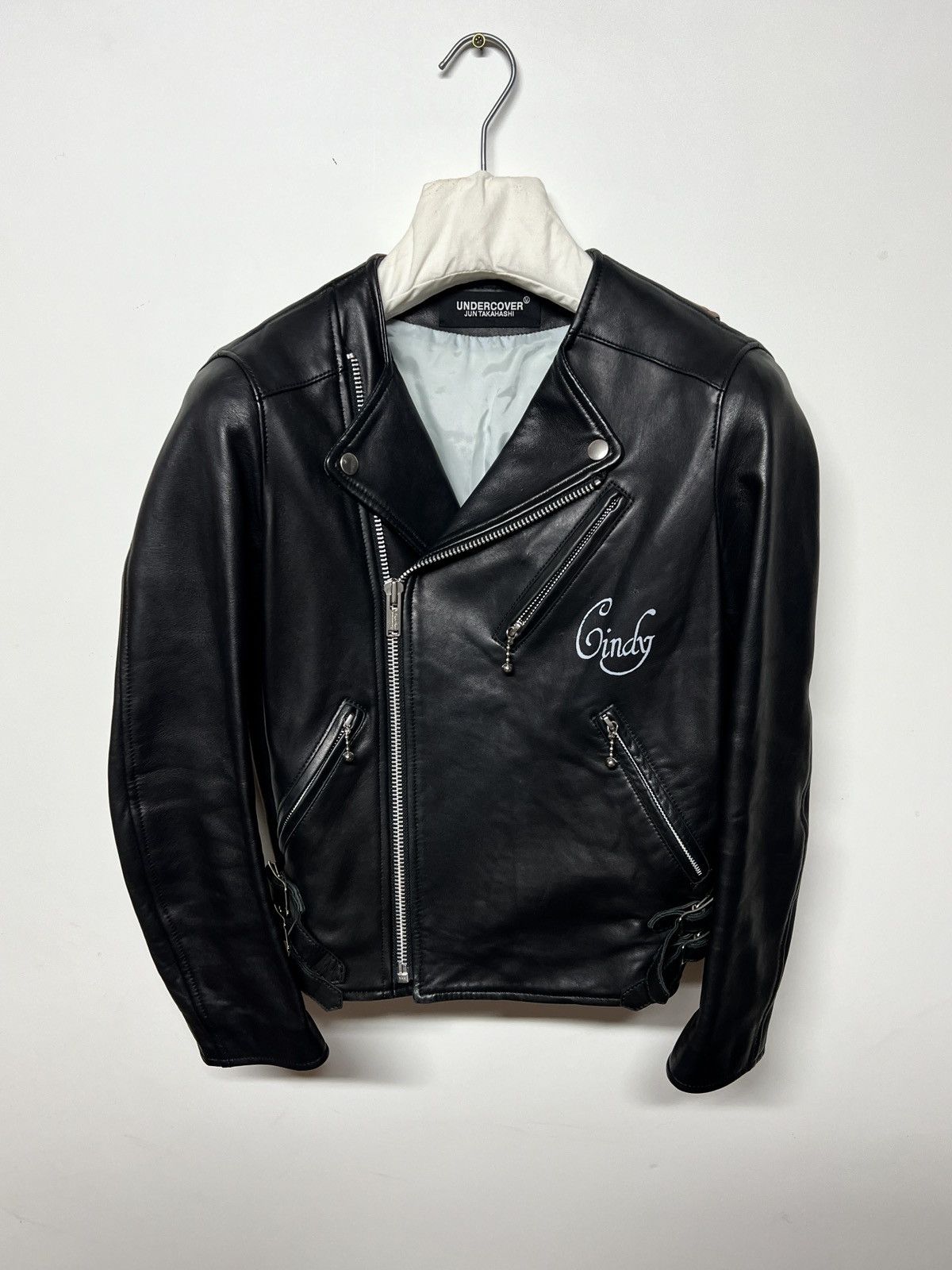 Undercover Sheep leather jacket ‘Cindy sherman’ Size XS / US 0-2 / IT 36-38 - 2 Thumbnail