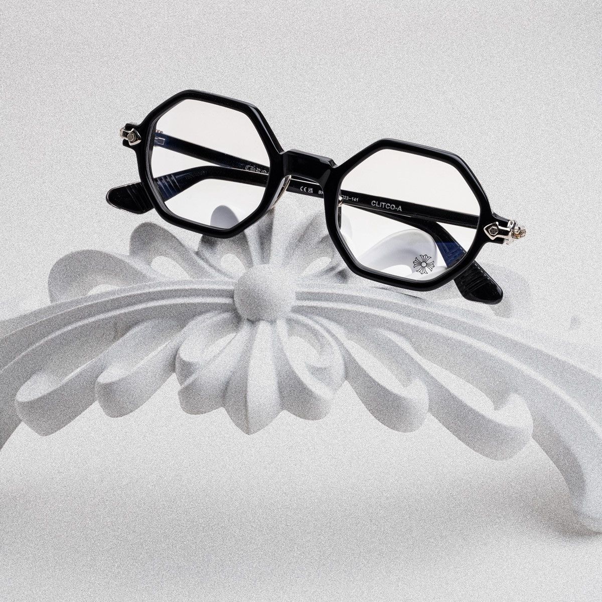 Chrome Hearts CHROME HEARTS CLITCO BLACK GLASSES Size ONE SIZE - 6 Thumbnail