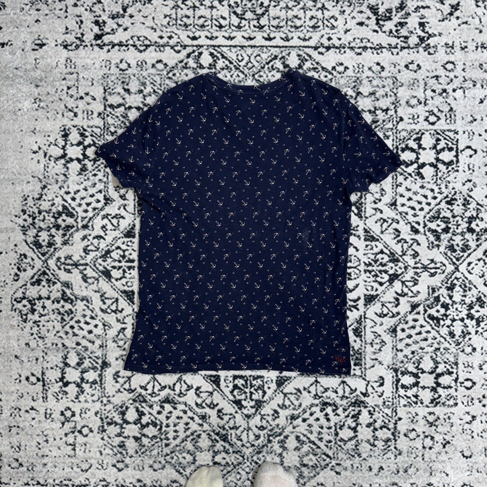 Ralph Lauren × Vintage Ralph Lauren Navy Cotton T-Shirt Size M Sailor Anchor Reg Size US M / EU 48-50 / 2 - 7 Thumbnail