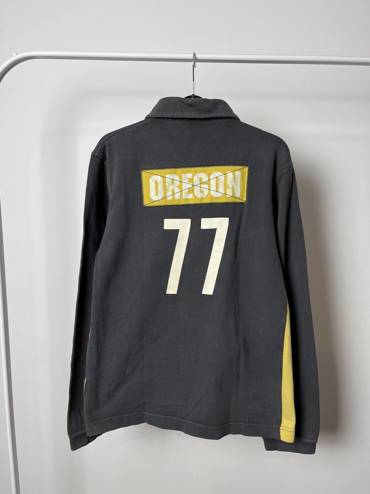 Nike × Vintage #77 Vintage 90s Nike Oregon Athletics West Longsleeve Rugby Size US M / EU 48-50 / 2 - 8 Thumbnail