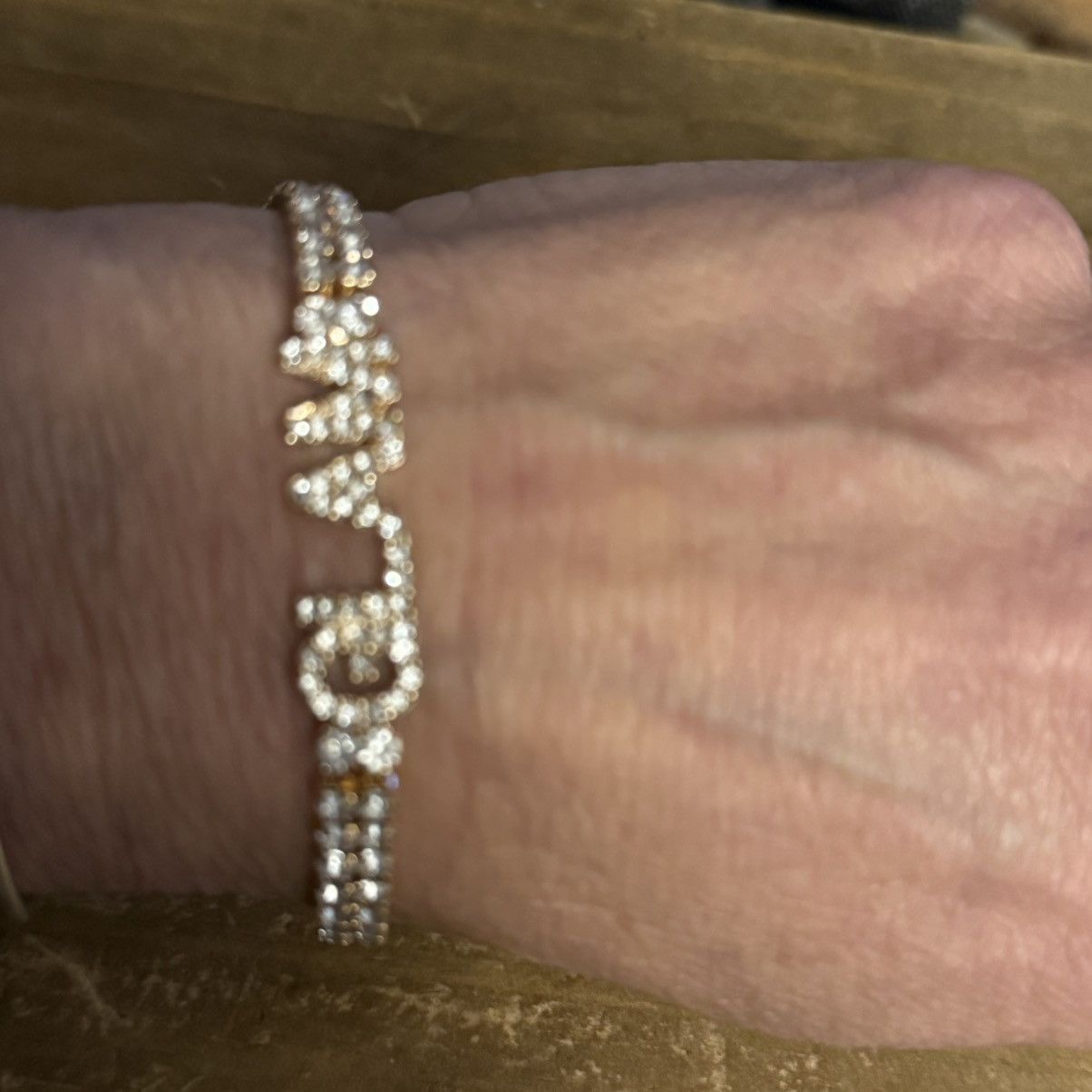 Other Gold tone GLAM tennis anklet Size ONE SIZE - 4 Thumbnail
