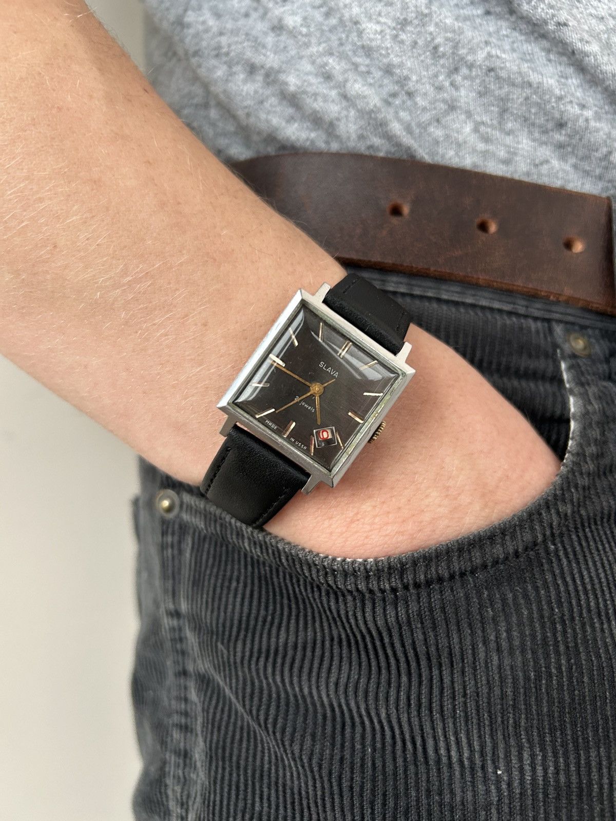 Vintage Watch Slava Made In USSR Soviet Mechanical 1980s