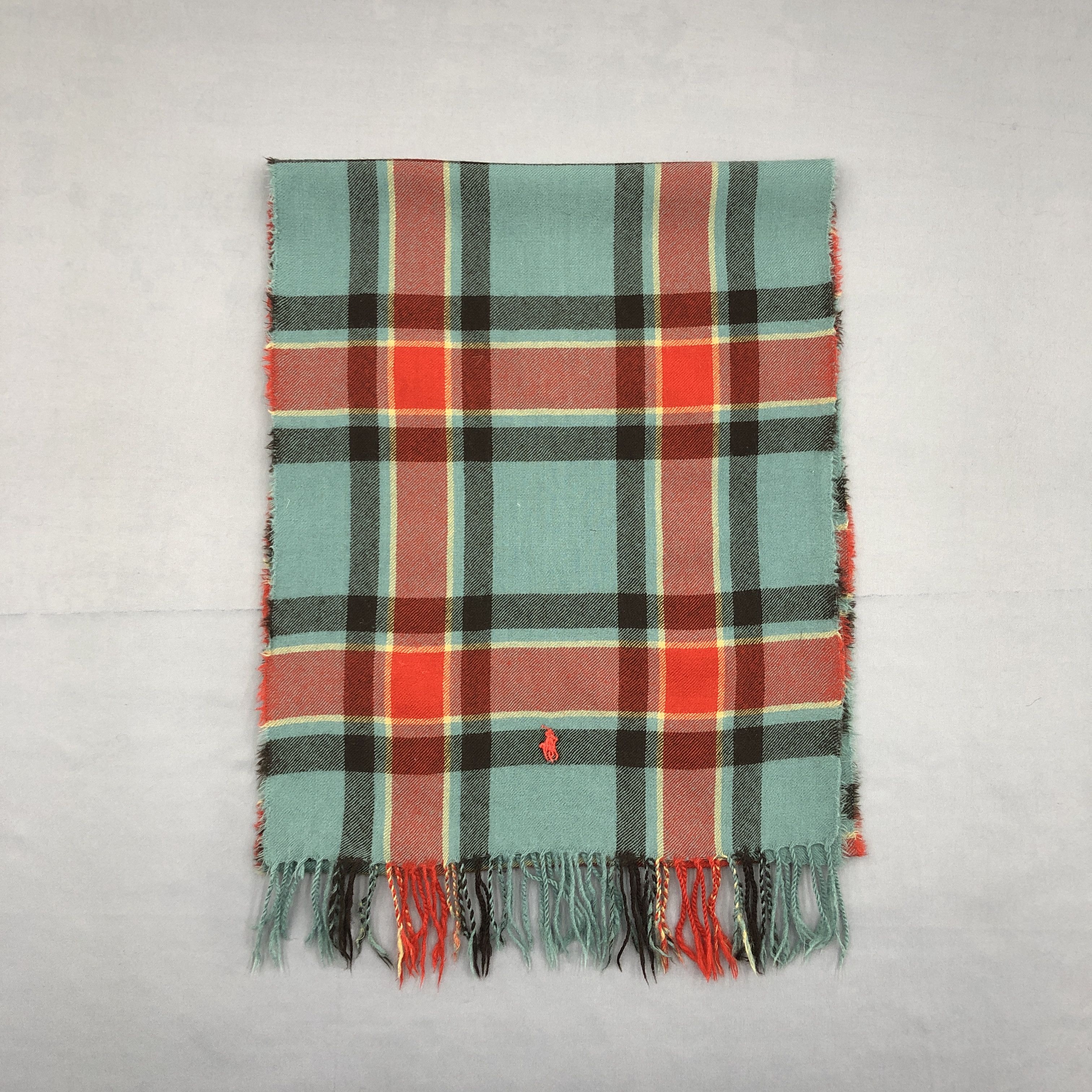 Polo Ralph Lauren Vintage Ralph Lauren Scarf Plaid Tartan Wool Scarves. Size ONE SIZE - 2 Thumbnail