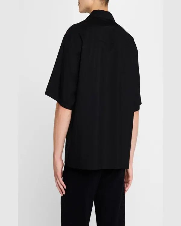 Marni o1w1db11125 Bicolor Camp Shirt in Black Size US M / EU 48-50 / 2 - 3 Thumbnail