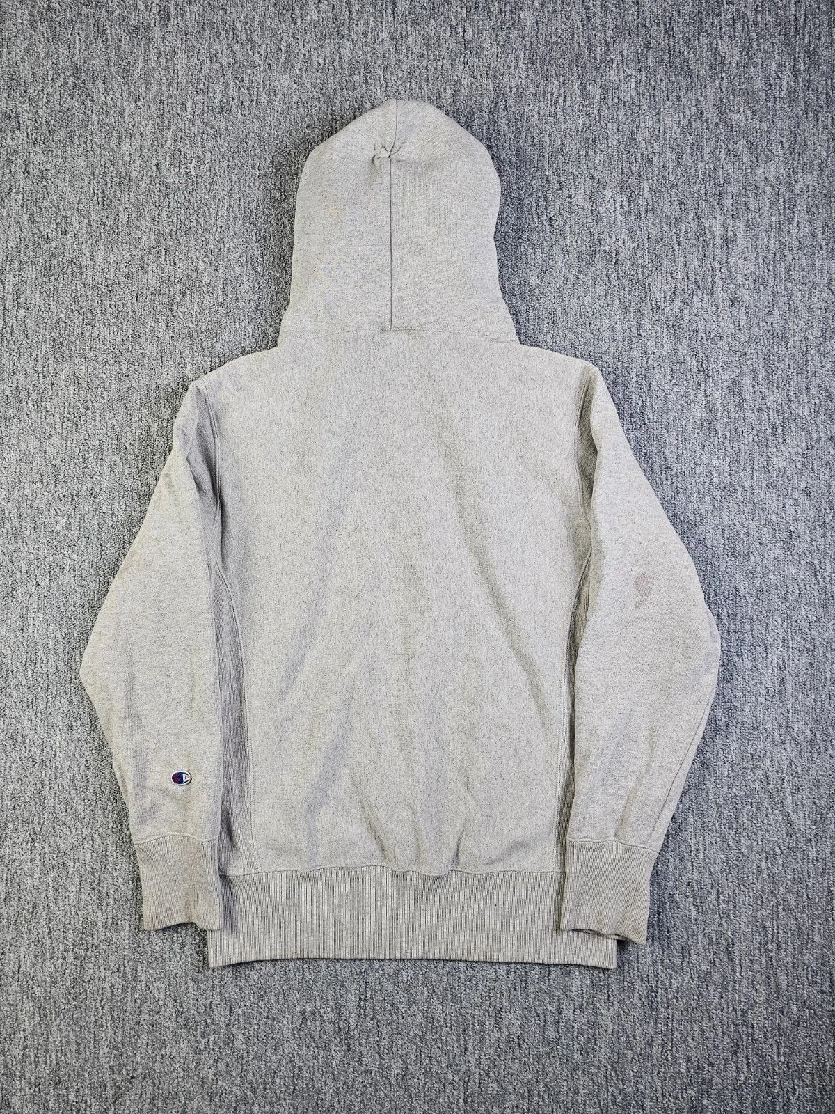 Carhartt Champion Reverse Weave Script Hoodie Gray Hooded Men M Size US M / EU 48-50 / 2 - 2 Thumbnail