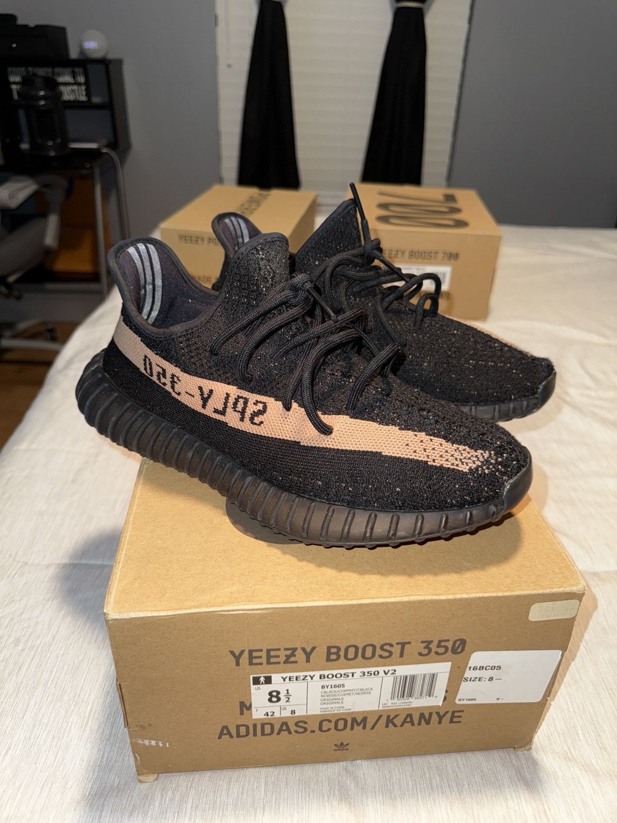 Adidas Yeezy Boost 350 V2 “Copper” Size US 8.5 / EU 41-42 - 1 Thumbnail