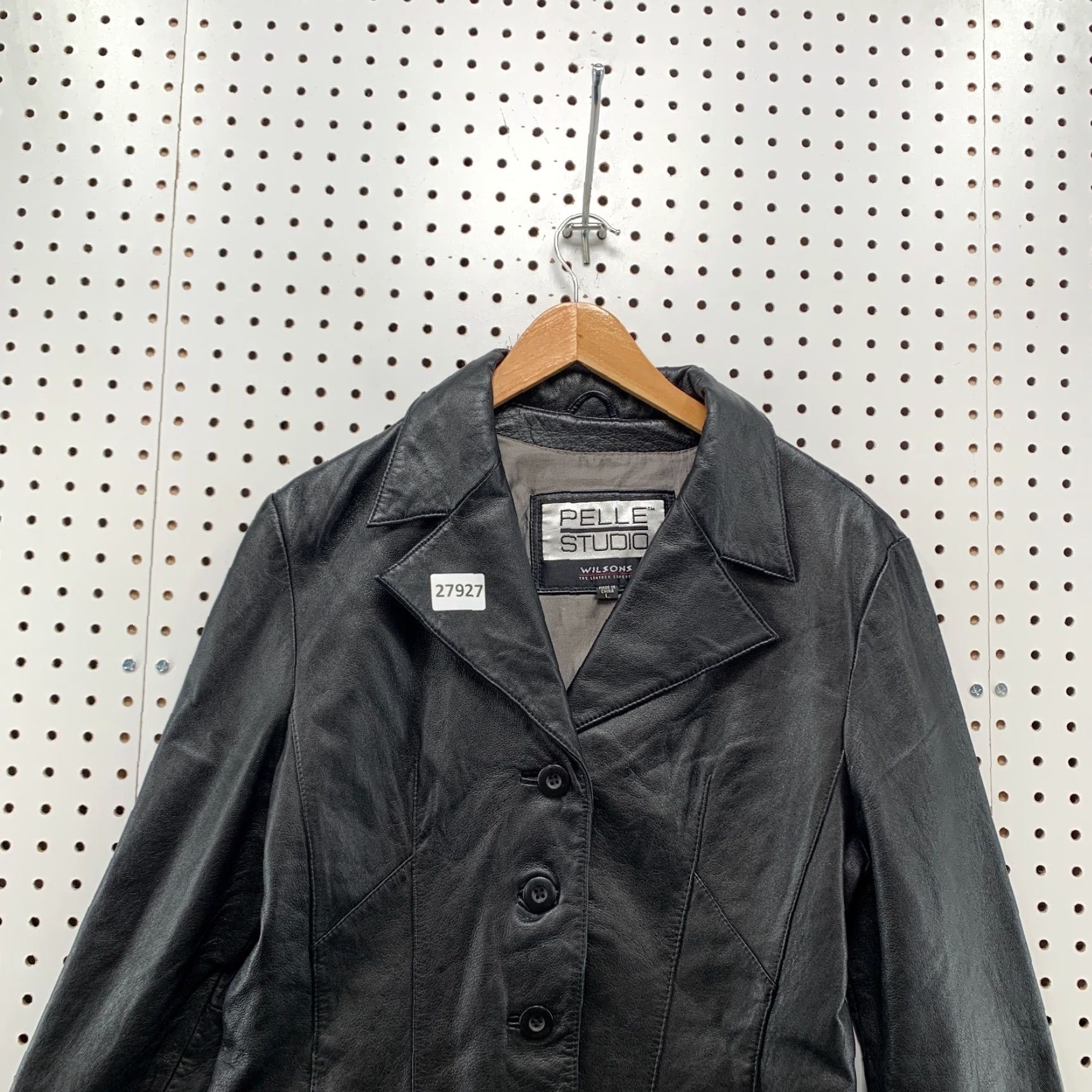 Vintage Pelle Studio Wilson Leather Blazer Women’s Large Black Single Breasted Womens Size L / US 10 / IT 46 - 5 Thumbnail