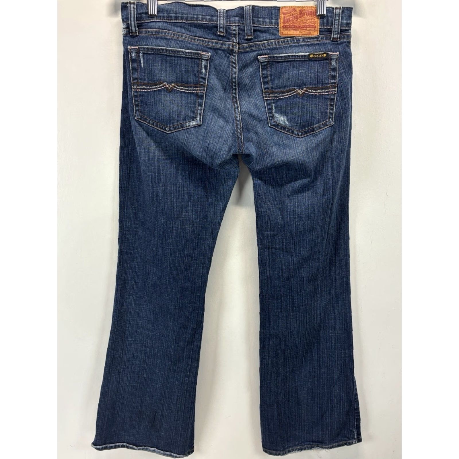Lucky Brand VINTAGE Lucky Brand Jeans Women 30x32 Blue Denim Lil' Maggie Low Rise Bootcut Stretch 90s Hipster Size 30" / US 8 / IT 44 - 3 Thumbnail