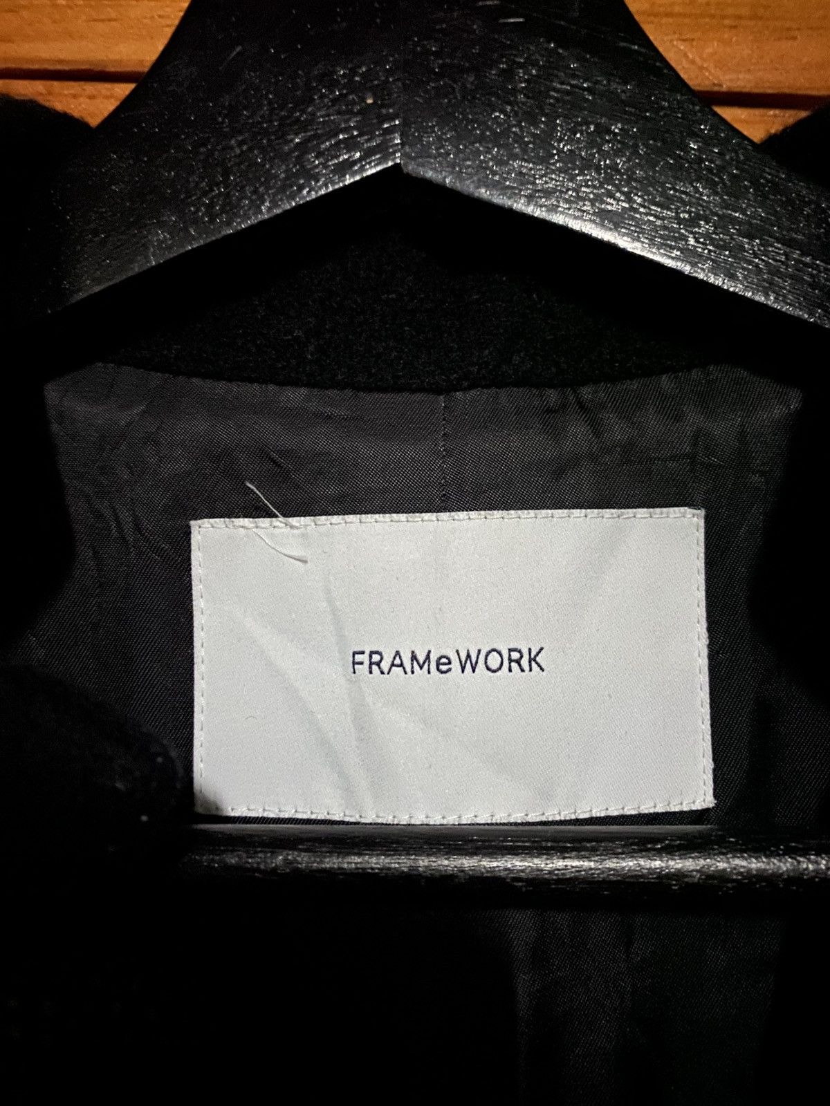 Frame Framework Japan Black Wool Minimalist Coat Size 36 Size S / US 4 / IT 40 - 6 Thumbnail