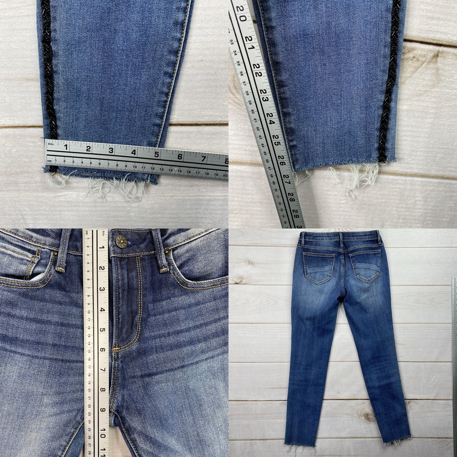 Vintage Driftwood Jackie Jeans Womens Skinny Jeans Denim Dark Wash 26 Stretch High Rise 5-Pocket Blue Cowboy Vintage No N/A Size 26" / US 2 / IT 38 - 8 Thumbnail