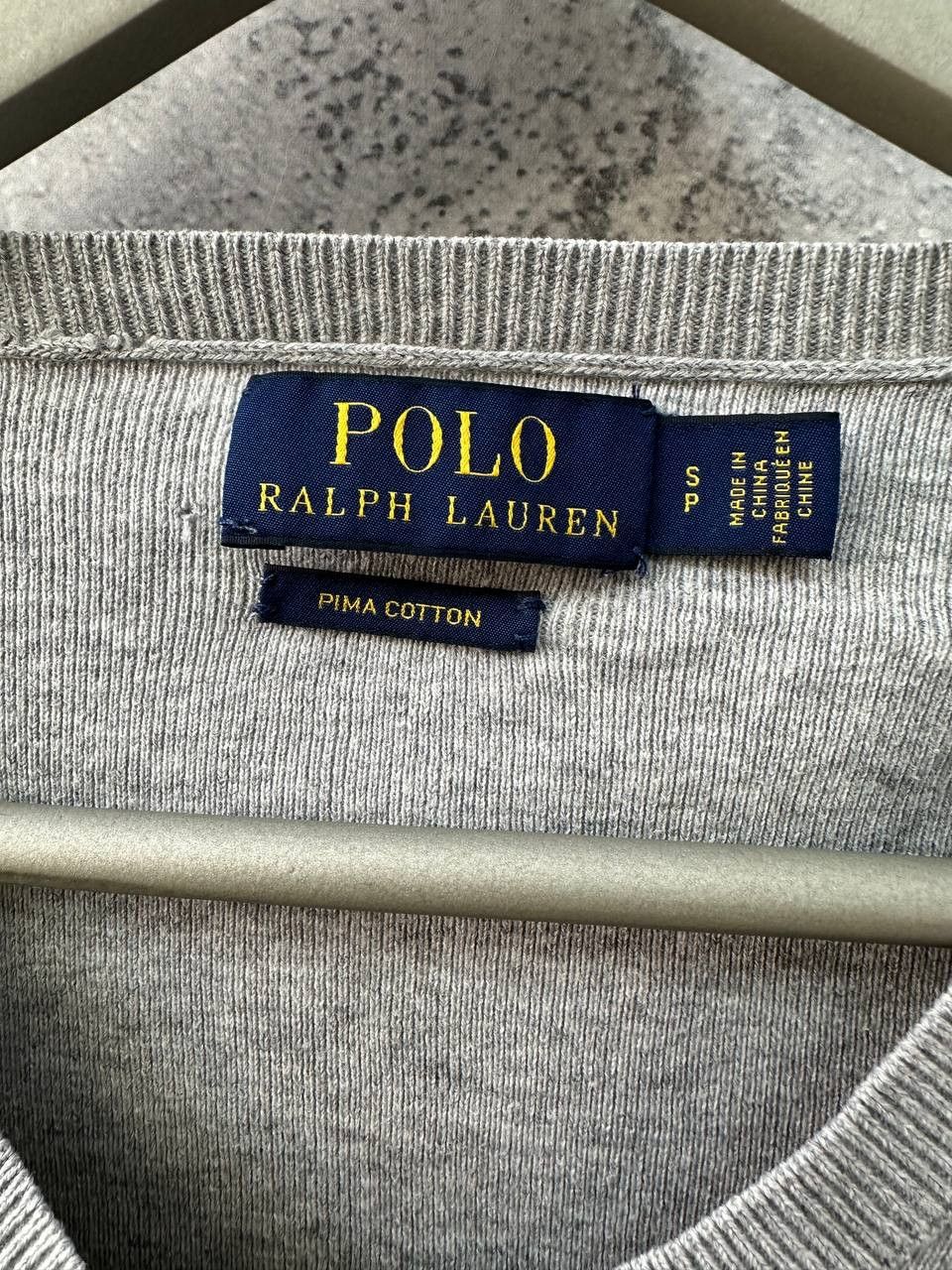 Polo Ralph Lauren Polo Ralph Lauren V-Neck Sweater Jumper Gray Pullover Size US S / EU 44-46 / 1 - 11 Thumbnail