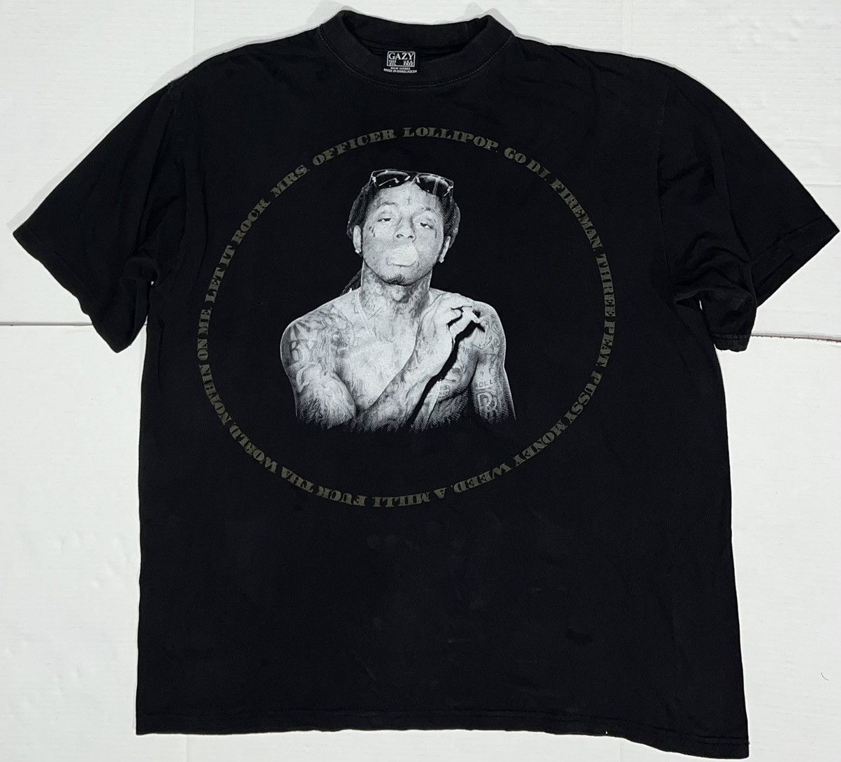 Vintage Lil Wayne Cash Money Rap Tee Shirt Hip Hop Y2k 3Xl