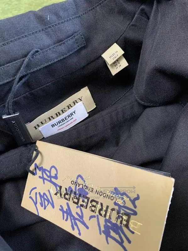 Burberry Burberry Black Cotton Long Sleeve Dress for Women. Size L / US 10 / IT 46 - 5 Thumbnail