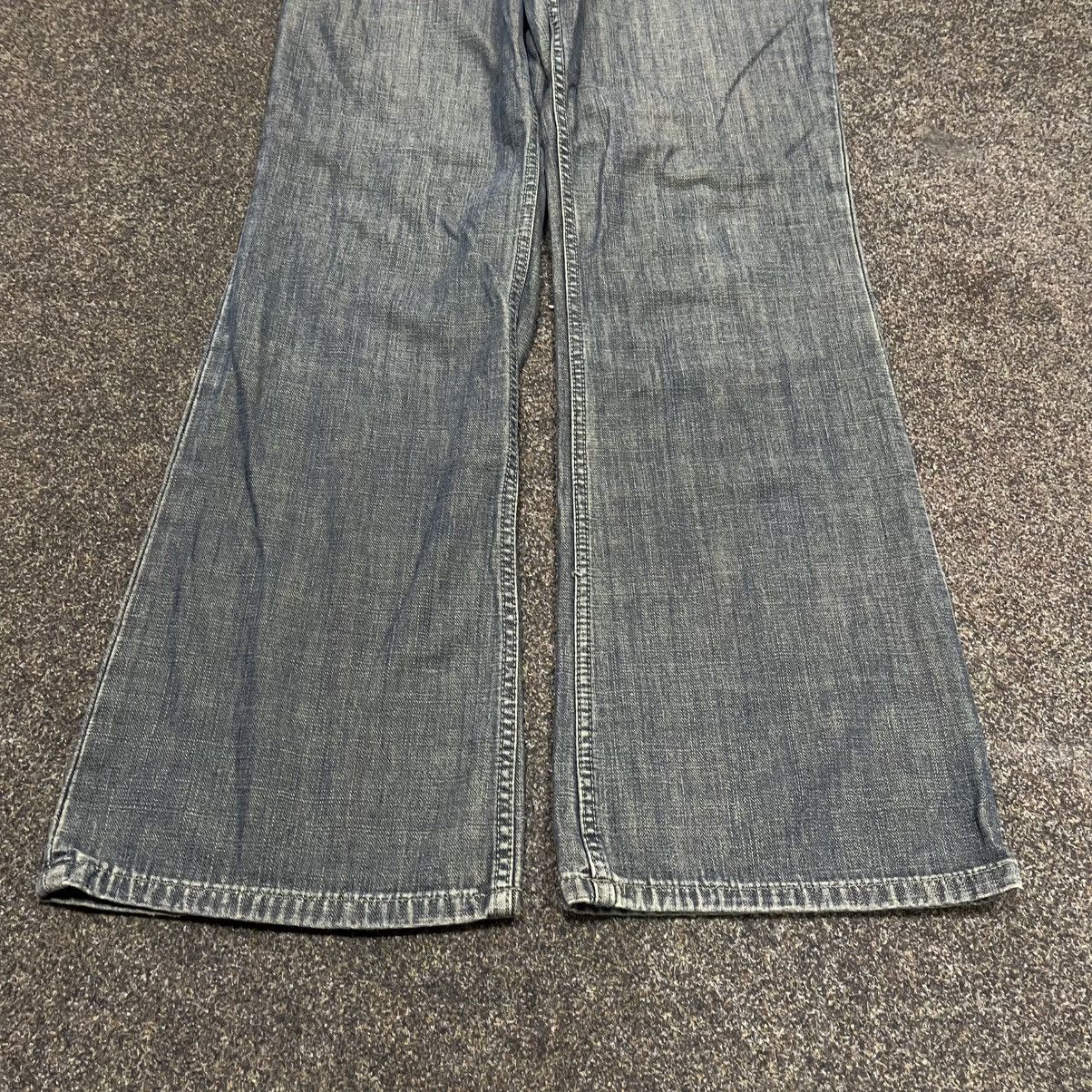 Vintage Vintage Y2K Baggy Wide Leg Faded Jeans Skater Logo 29 Size US 29 - 5 Thumbnail