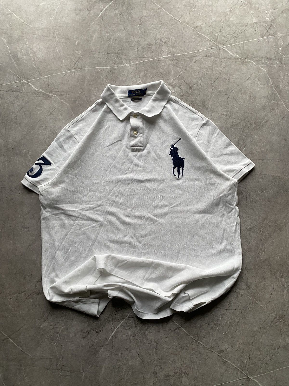 Polo Ralph Lauren Rare Y2K Polo Ralph Lauren Big Pony #3 Polo Chief Keef Size US XL / EU 56 / 4 - 2 Thumbnail