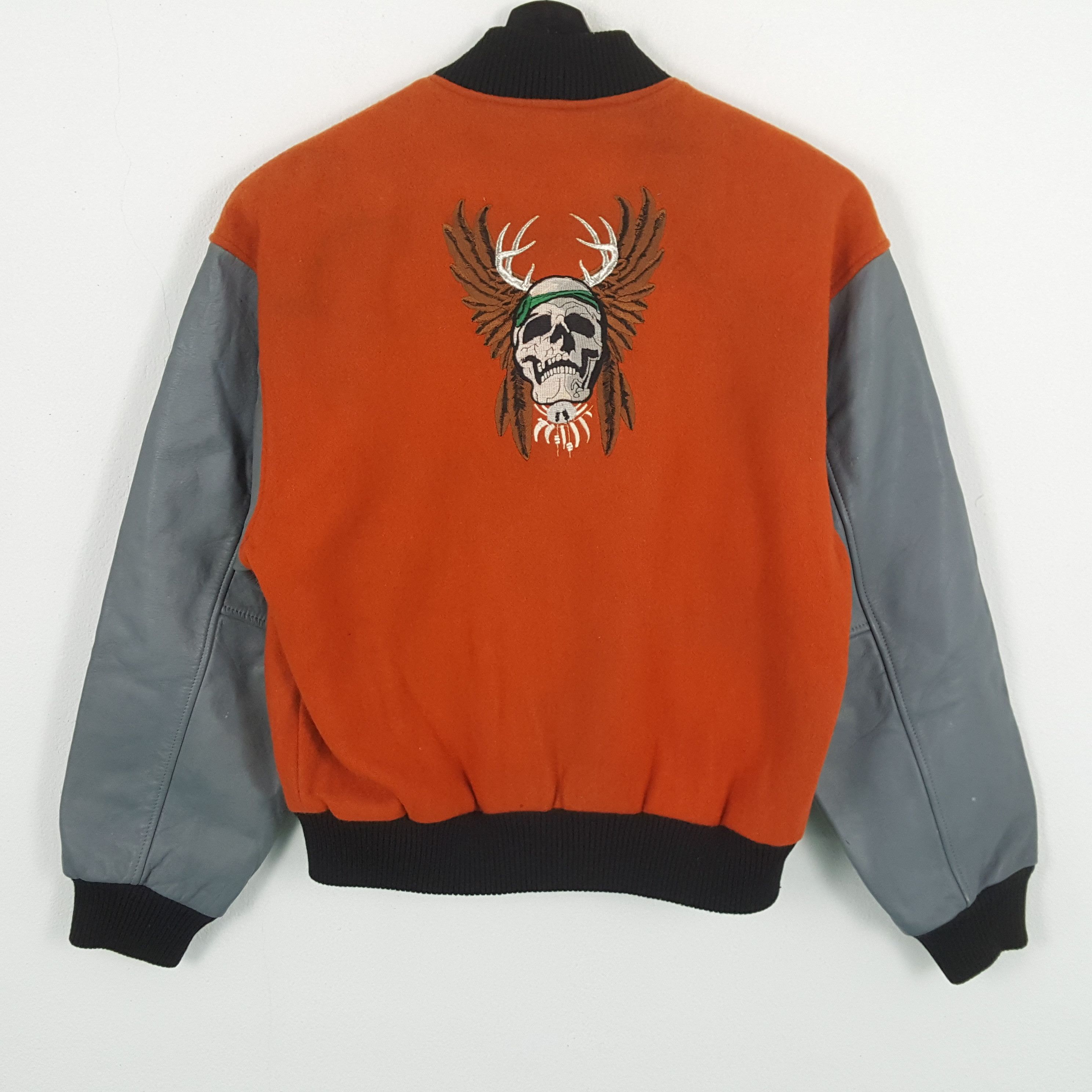 SKULLS Rock Punk Style Varsity Jacket