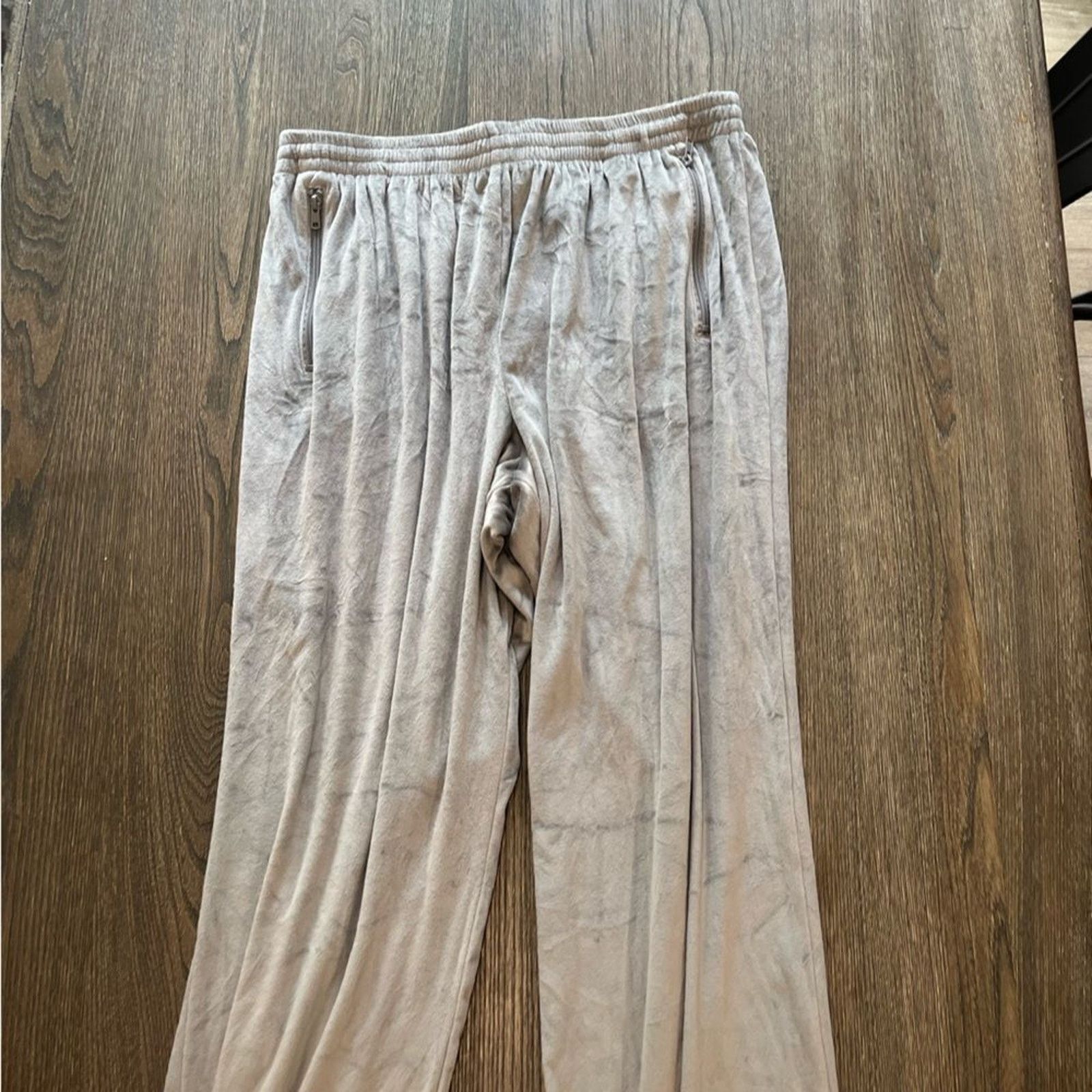 SKIMS NWT Skims Velour Track Pants Smoke Size 2X Size 31" - 3 Thumbnail