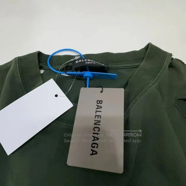 Balenciaga Balenciaga SS22 Destroyed Green Graphic T. Size US S / EU 44-46 / 1 - 1 Thumbnail