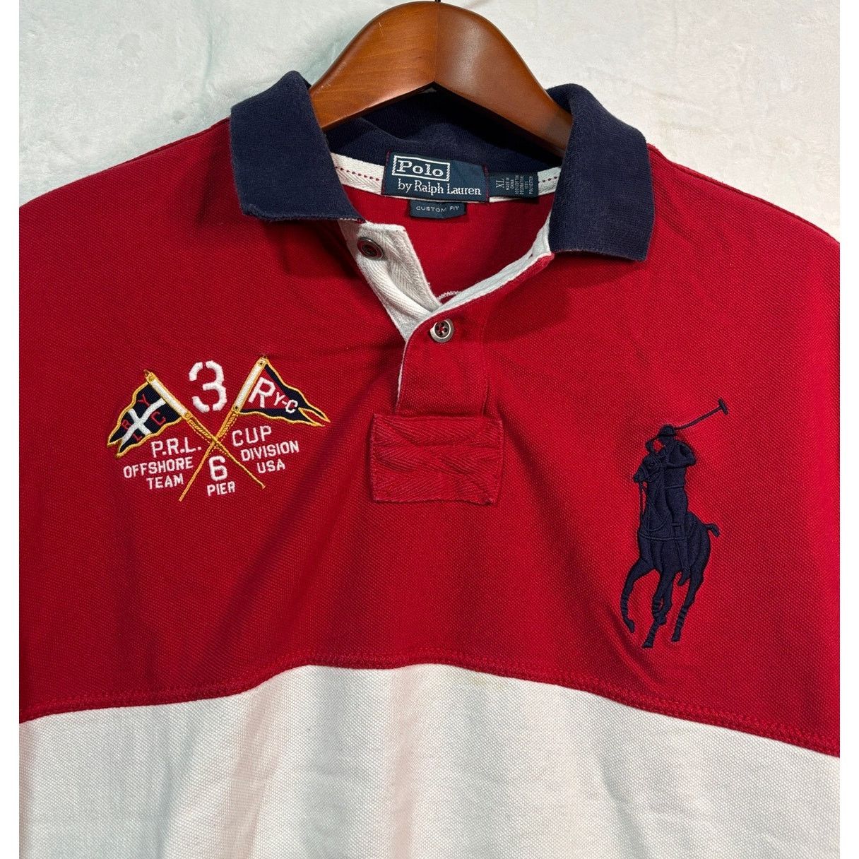 Polo Ralph Lauren Boy's XL 18/20 | POLO Ralph Lauren Pony USA Polo Rugby Shirt Size US XL / EU 56 / 4 - 12 Thumbnail