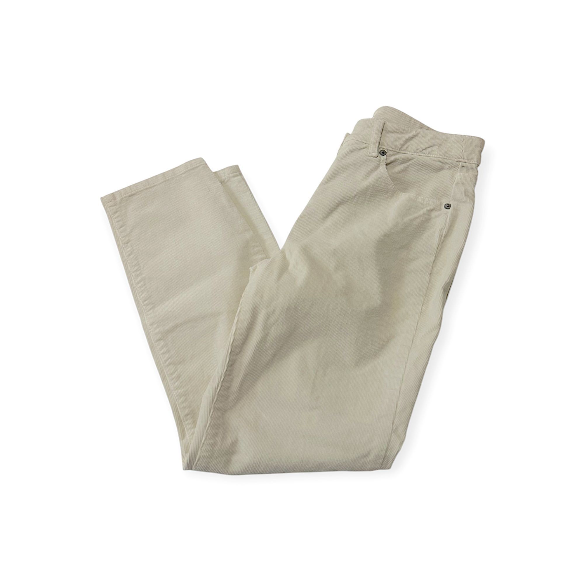Nili Lotan Nili Lotan Corduroy Bradford Pant, Winter White, Size 4, New Size 27" / US 4 / IT 40 - 3 Thumbnail