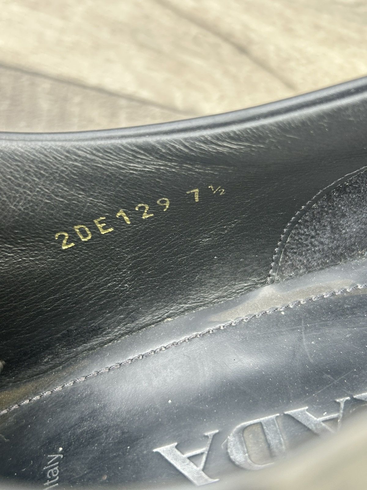 Prada Prada Men's Monolith Brushed Leather Loafers Size US 8.5 / EU 41-42 - 12 Thumbnail