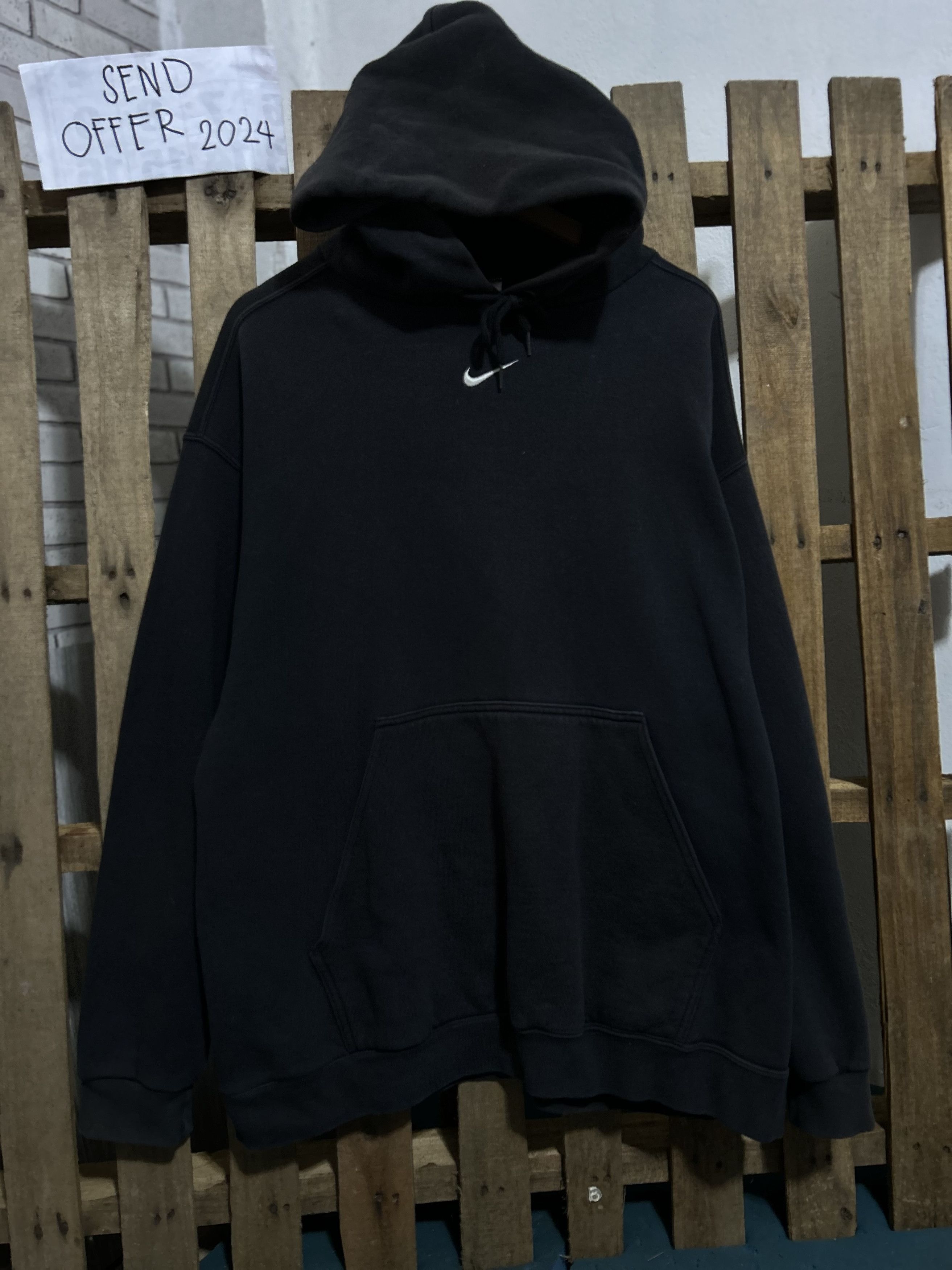 image of Vintage 90’S Nike Center/mid Swoosh Travis Scott Vibes in Black, Men's (Size XL)