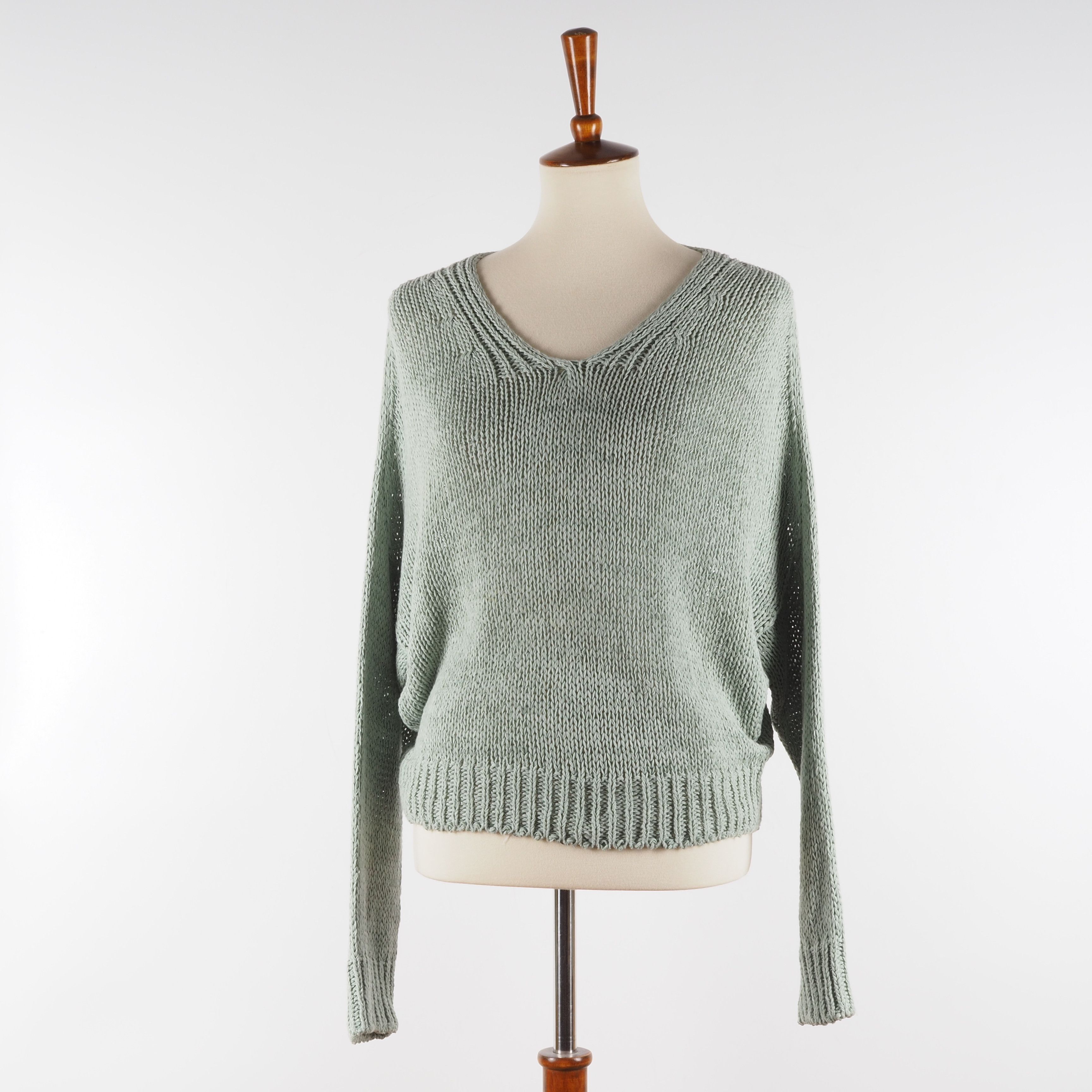 Annette Gortz Women Mint Green Knit Sweater Pullover Top
