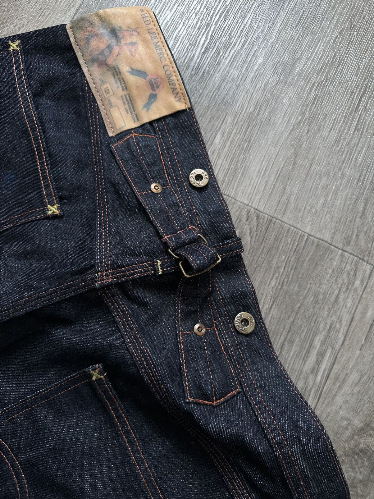 Lee × Vintage 🫧LEE COWBOY Denim Pants Workwear Size US 32 / EU 48 - 6 Thumbnail