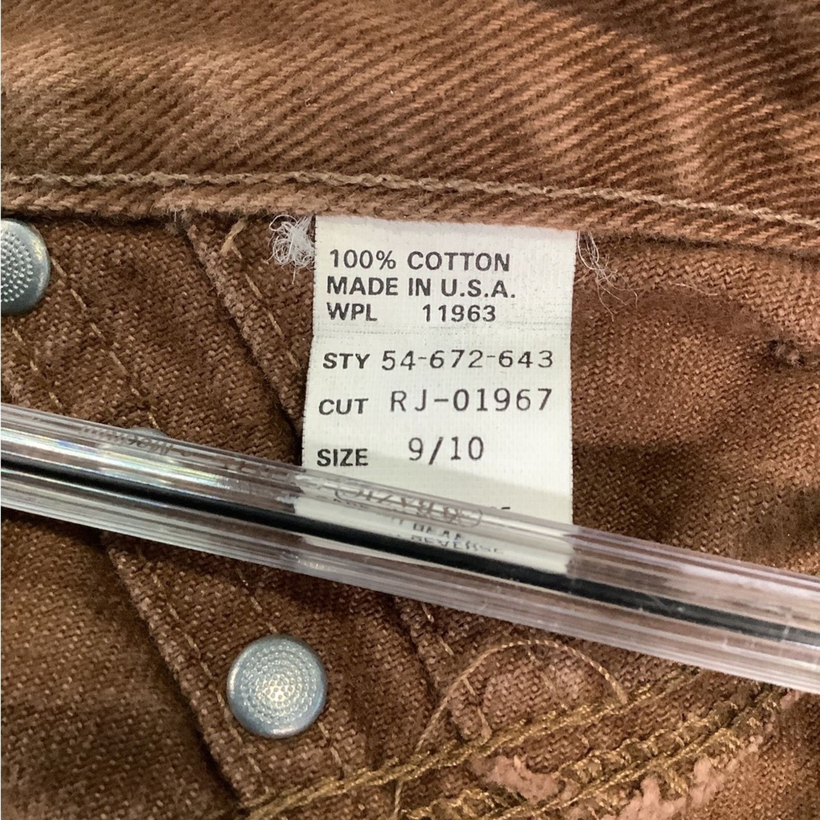 Roper Vintage 90s Woman’s Brown Roper High Waist Jeans Size 26" / US 2 / IT 38 - 3 Thumbnail