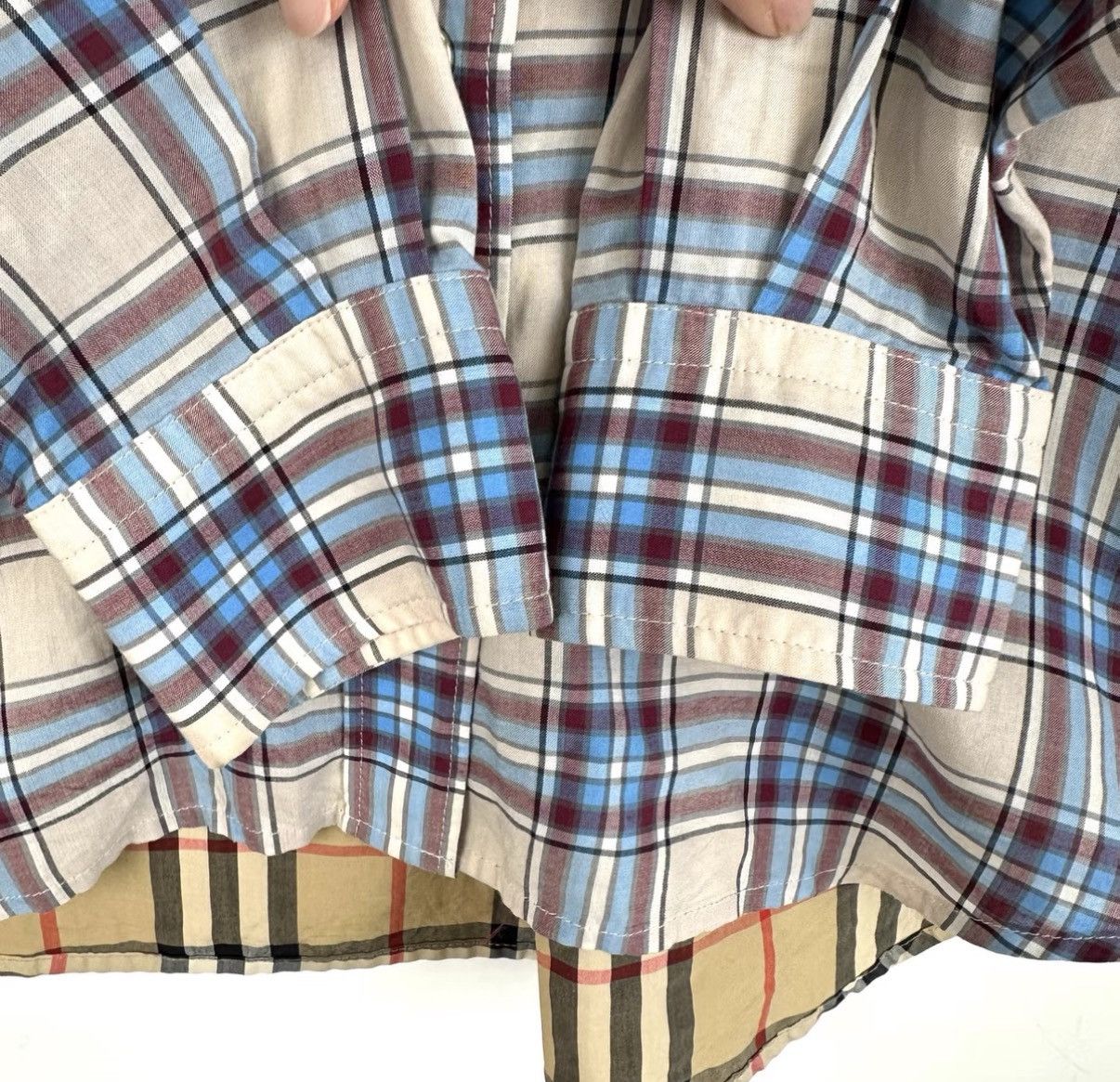 Burberry Burberry / Reversible Plaid Panel Long Sleeve Shirt K12 Size XS / US 0-2 / IT 36-38 - 6 Thumbnail
