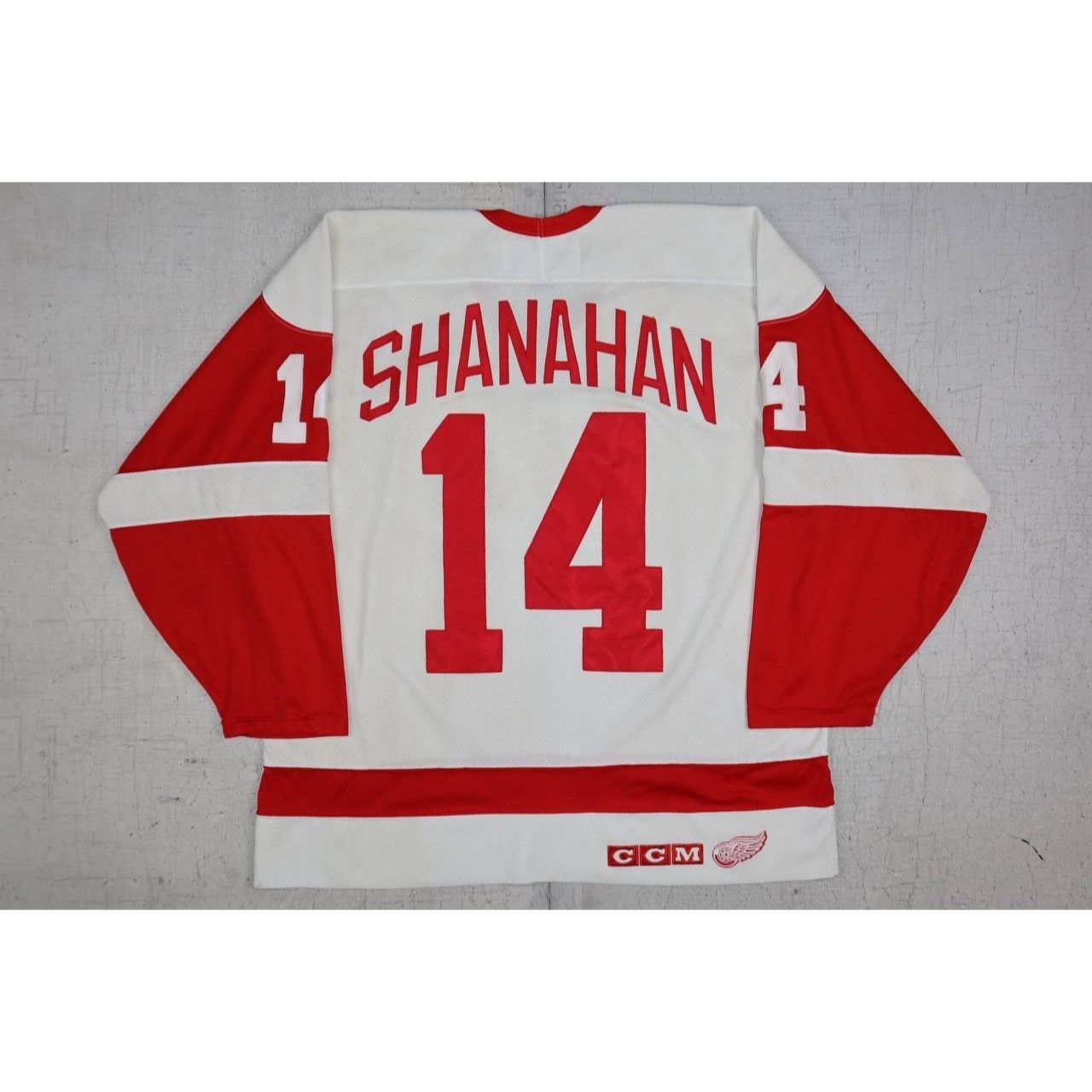 Ccm Vintage Detroit Red Wings Brendan Shanahan #14 Hockey Jersey Size US XL / EU 56 / 4 - 2 Thumbnail
