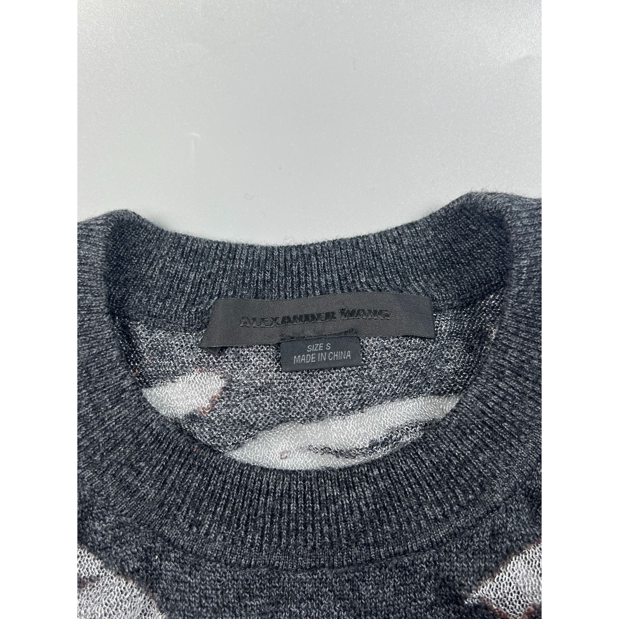 Alexander Wang Alexander Wang Transparent Knit Wool Sweatshirt (Y0748) Size S / US 4 / IT 40 - 4 Thumbnail