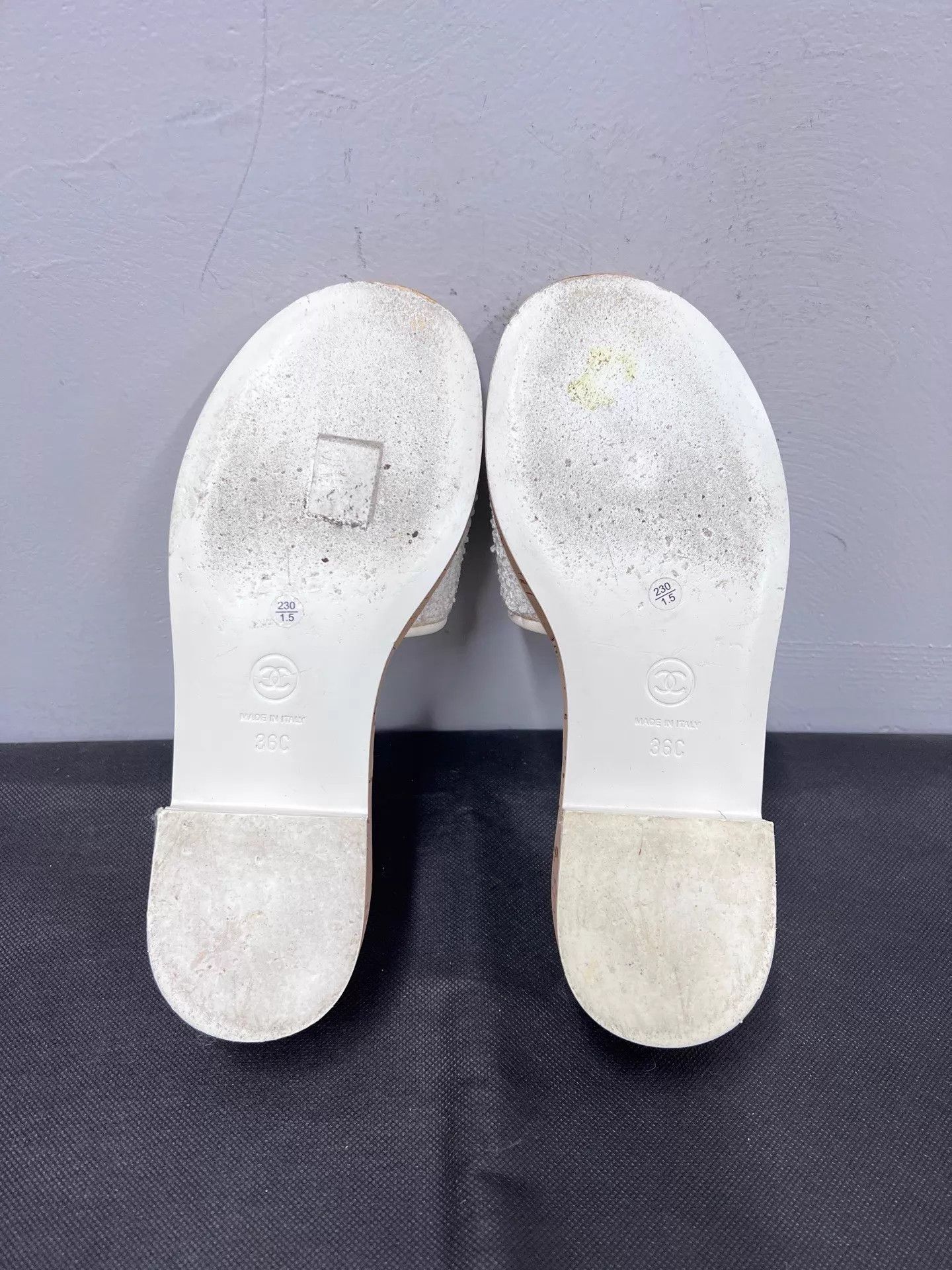 Chanel Chanel Embroidered Rubber Open-Toe Block Heel Slide 36 NWOT Size US 5.5 / IT 35.5 - 7 Thumbnail