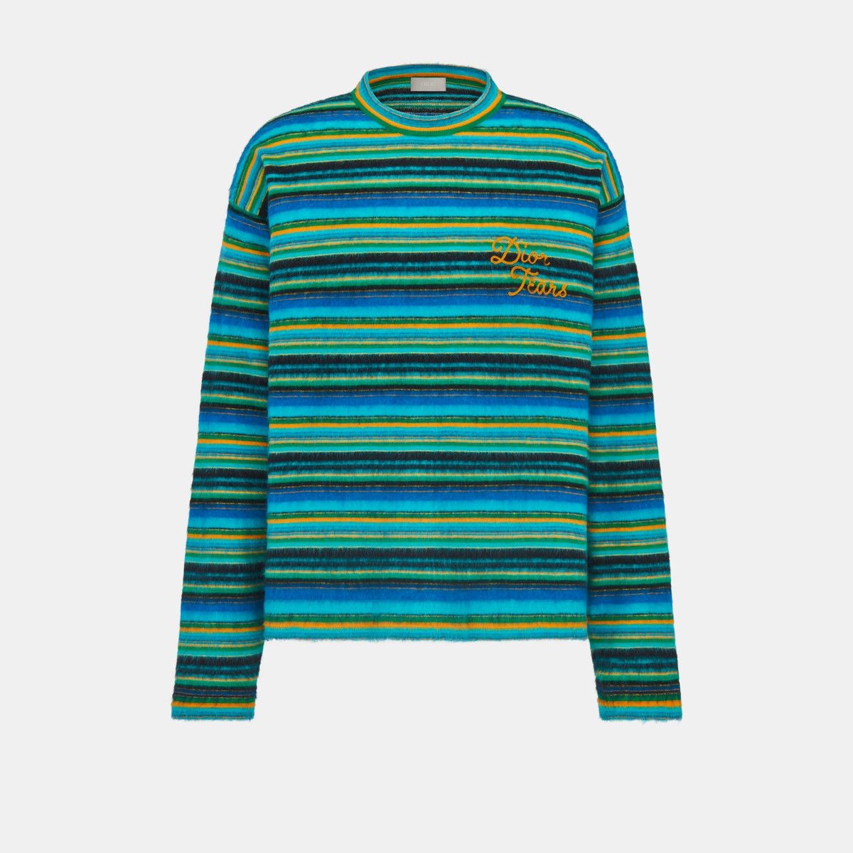 Dior o1bcso1str0125 Tears Sweater in Blue/Yellow Size US XL / EU 56 / 4 - 1 Thumbnail