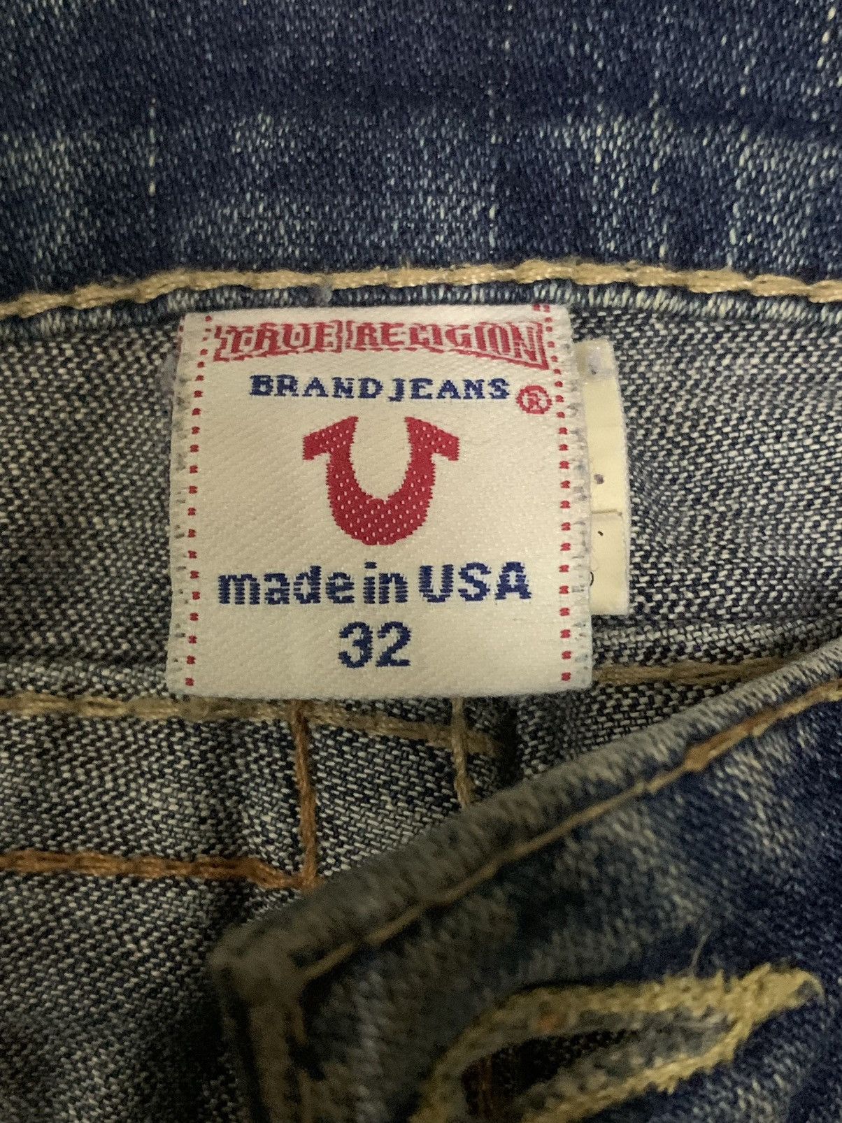 True Religion × Vintage 🔥Flare🔥 Vintage 90s True Religion Distress Bootcut Jeans Size US 34 / EU 50 - 16 Thumbnail