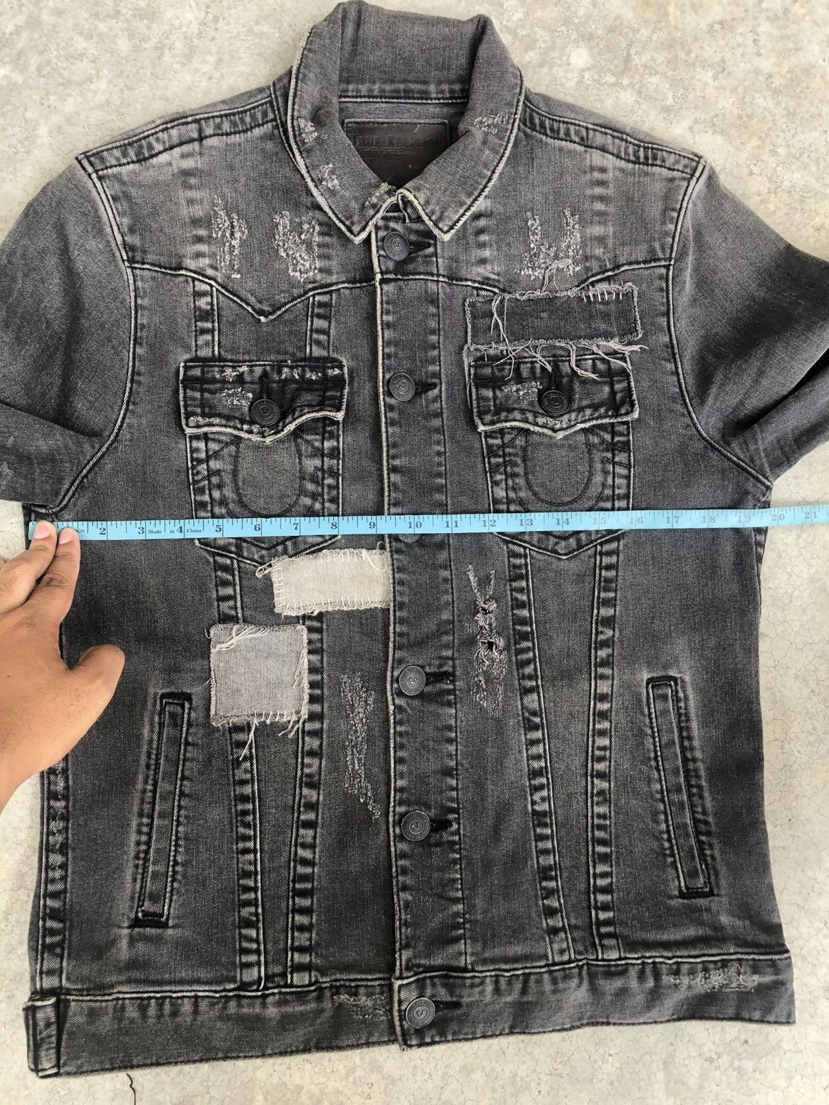 True Religion True Religion Denim Jacket Boro Patchwork Distressed Size US M / EU 48-50 / 2 - 25 Thumbnail