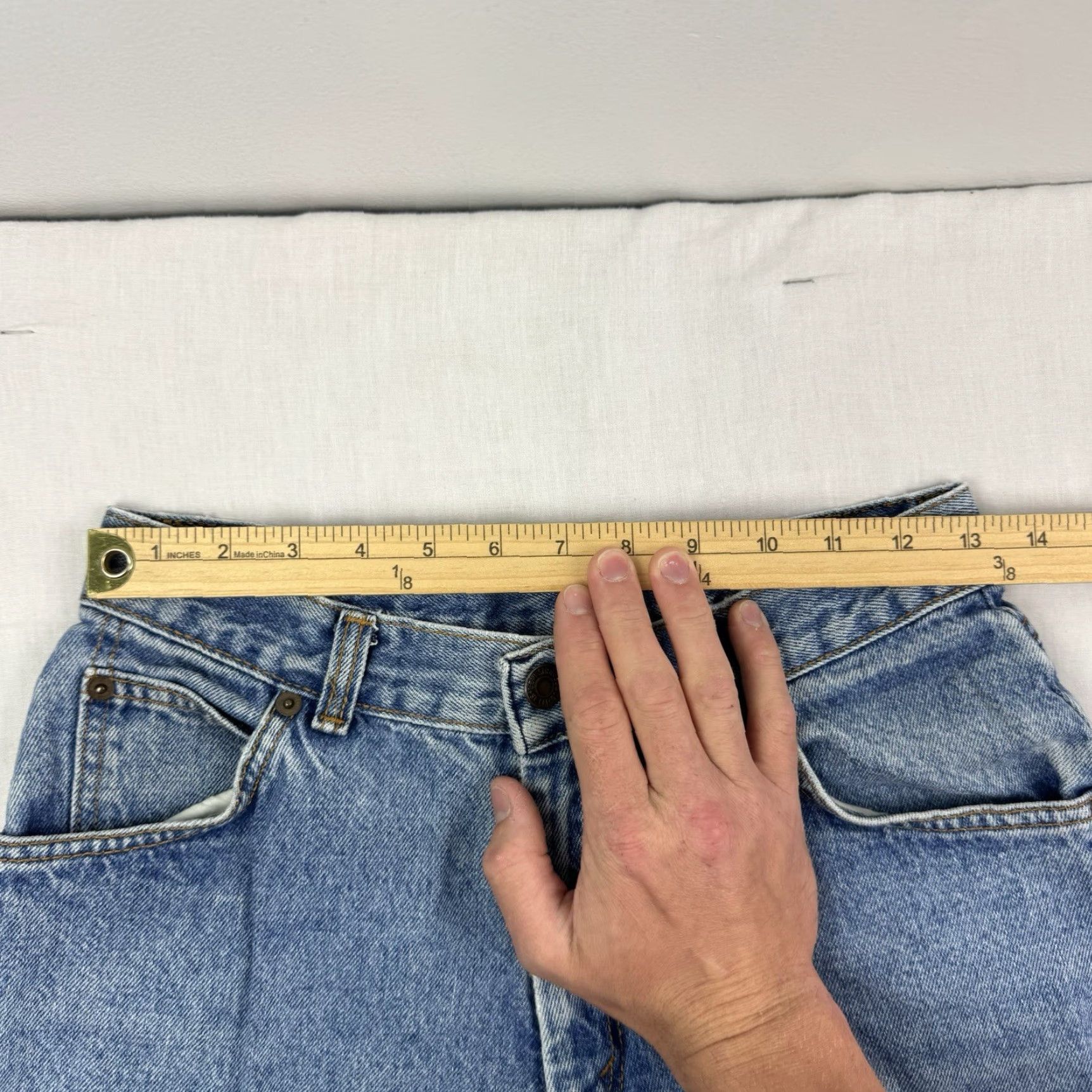 Levi's VINTAGE Levi's Jeans 568 Womens 11 High Waisted Mom 1980s 90s Made In USA Blue 90s Levis 568 Womens Jeans Size 32" / US 10 / IT 46 - 7 Thumbnail
