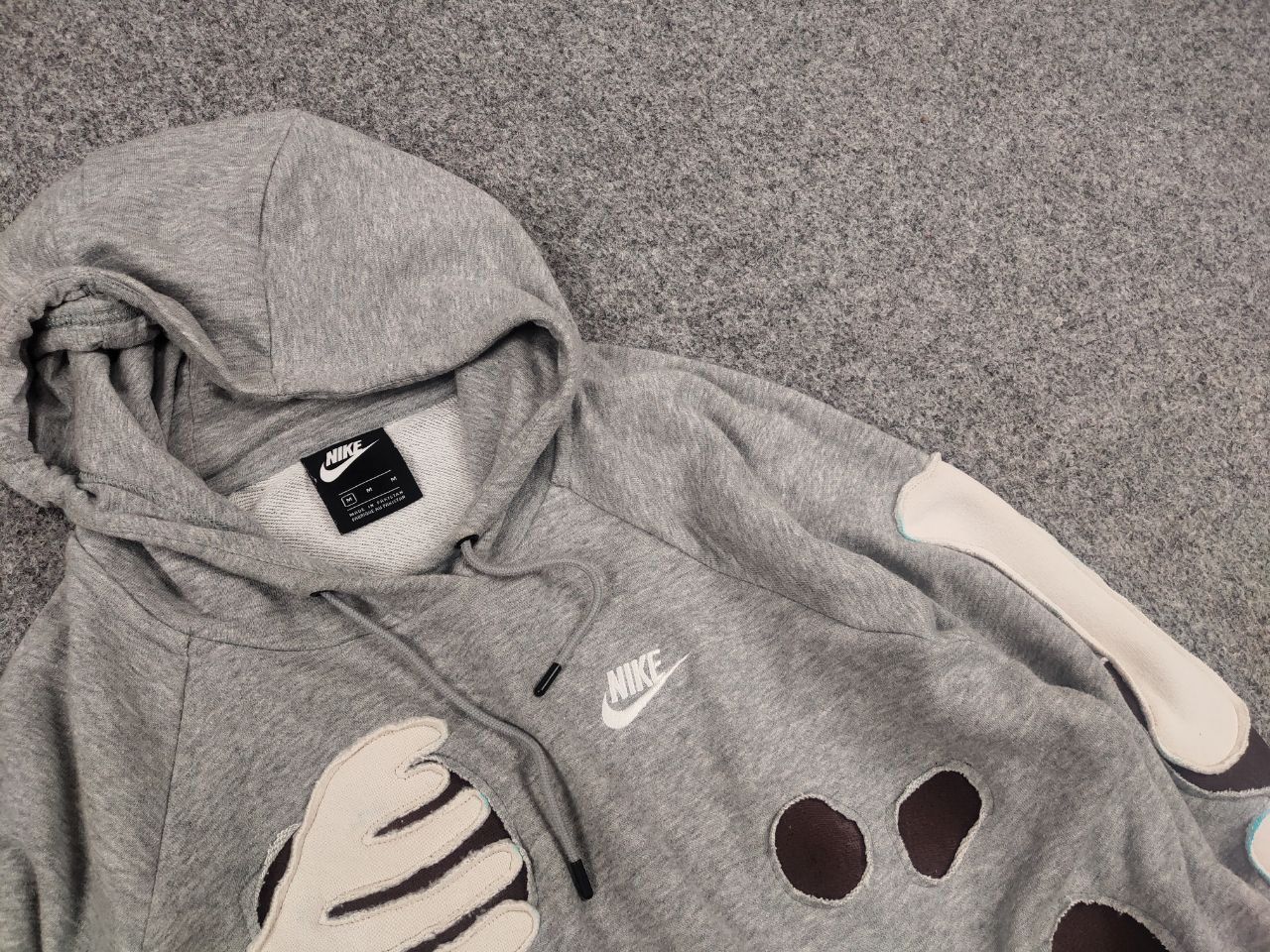Nike Rare nike skeleton Logo vintage reworked Hoodie Y2K Style Size US S / EU 44-46 / 1 - 7 Thumbnail