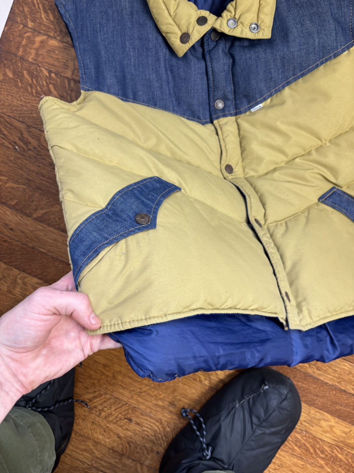 Levi's 1970s Levis Ski Vest 70s Vintage Levi's Denim Down Jacket Size US M / EU 48-50 / 2 - 14 Thumbnail
