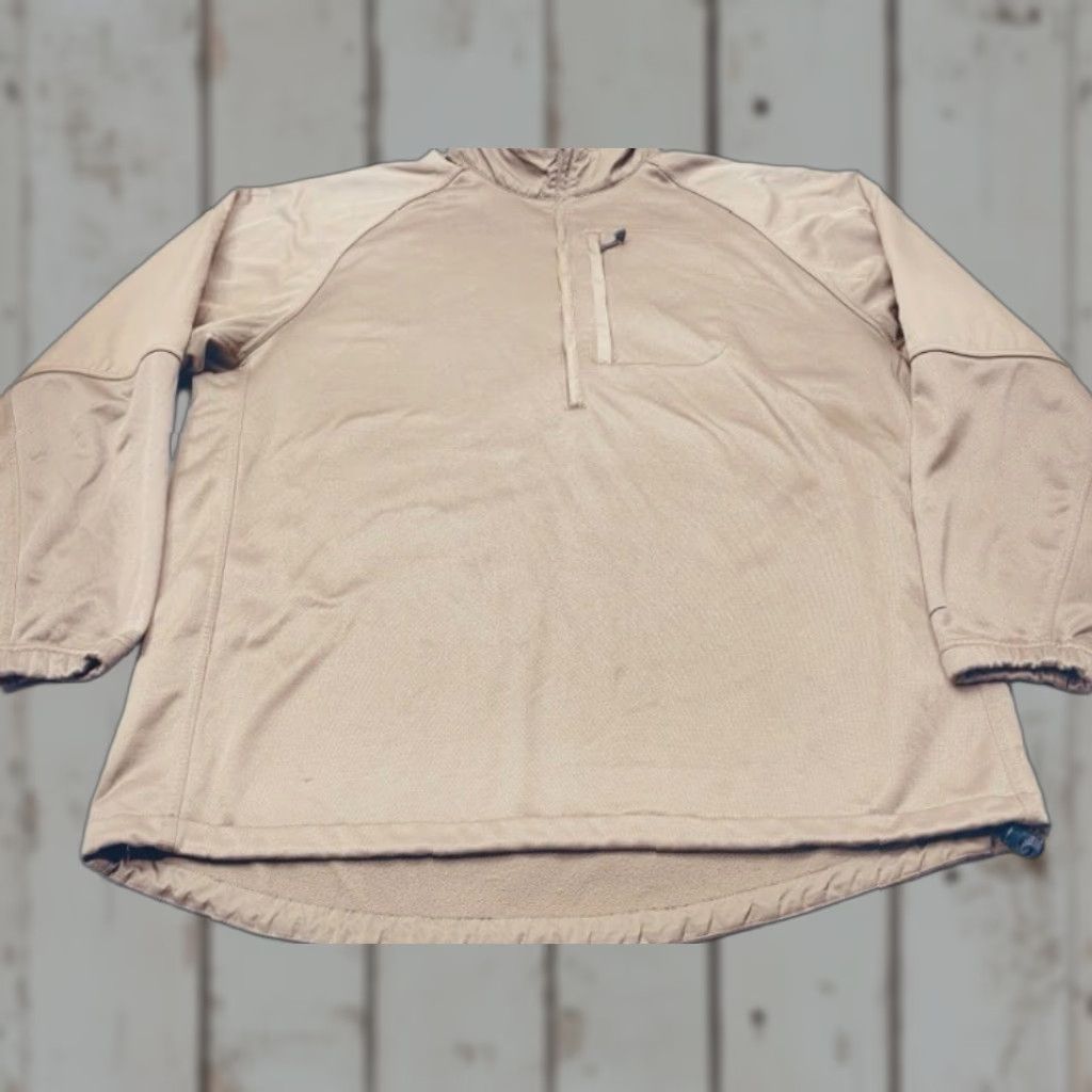 Nike VINTAGE Nike Golf Therma-Fit 1/2 Zip Fleece Pullover Mens XL Brown Chest Pocket 8253 Size US XL / EU 56 / 4 - 1 Thumbnail