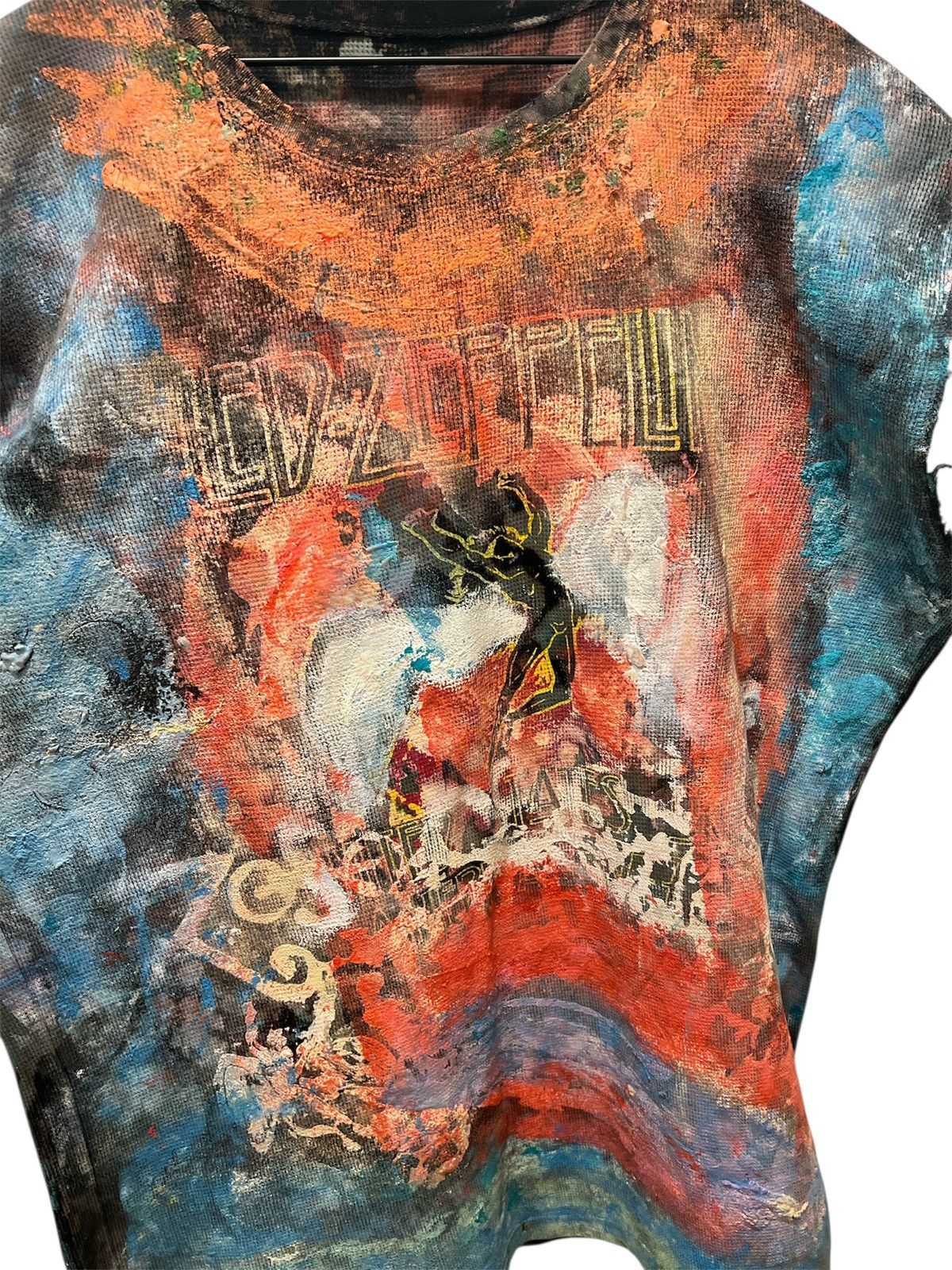 Other Hand-Painted Vintage Led Zeppelin Art T-Shirt Size US XXL / EU 58 / 5 - 3 Thumbnail