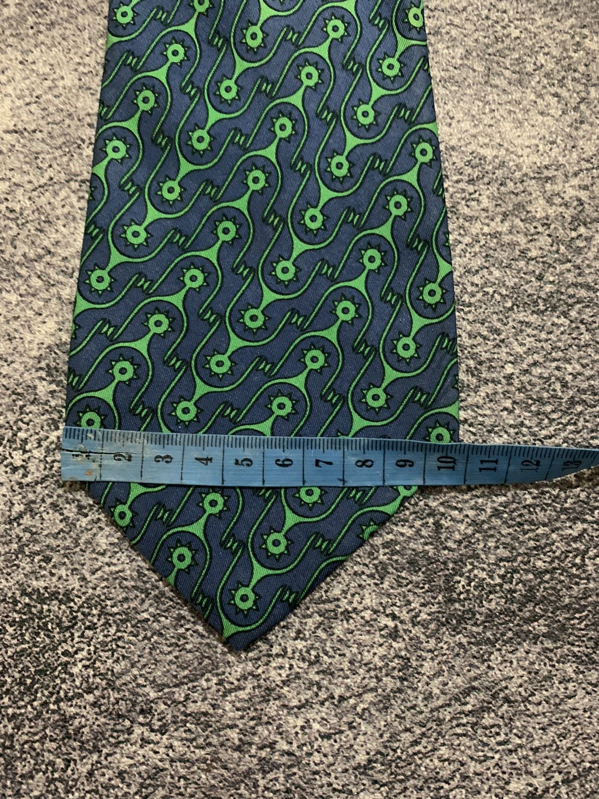 Hermes Hermes Paris Tartan Silk Tie Size ONE SIZE - 2 Thumbnail