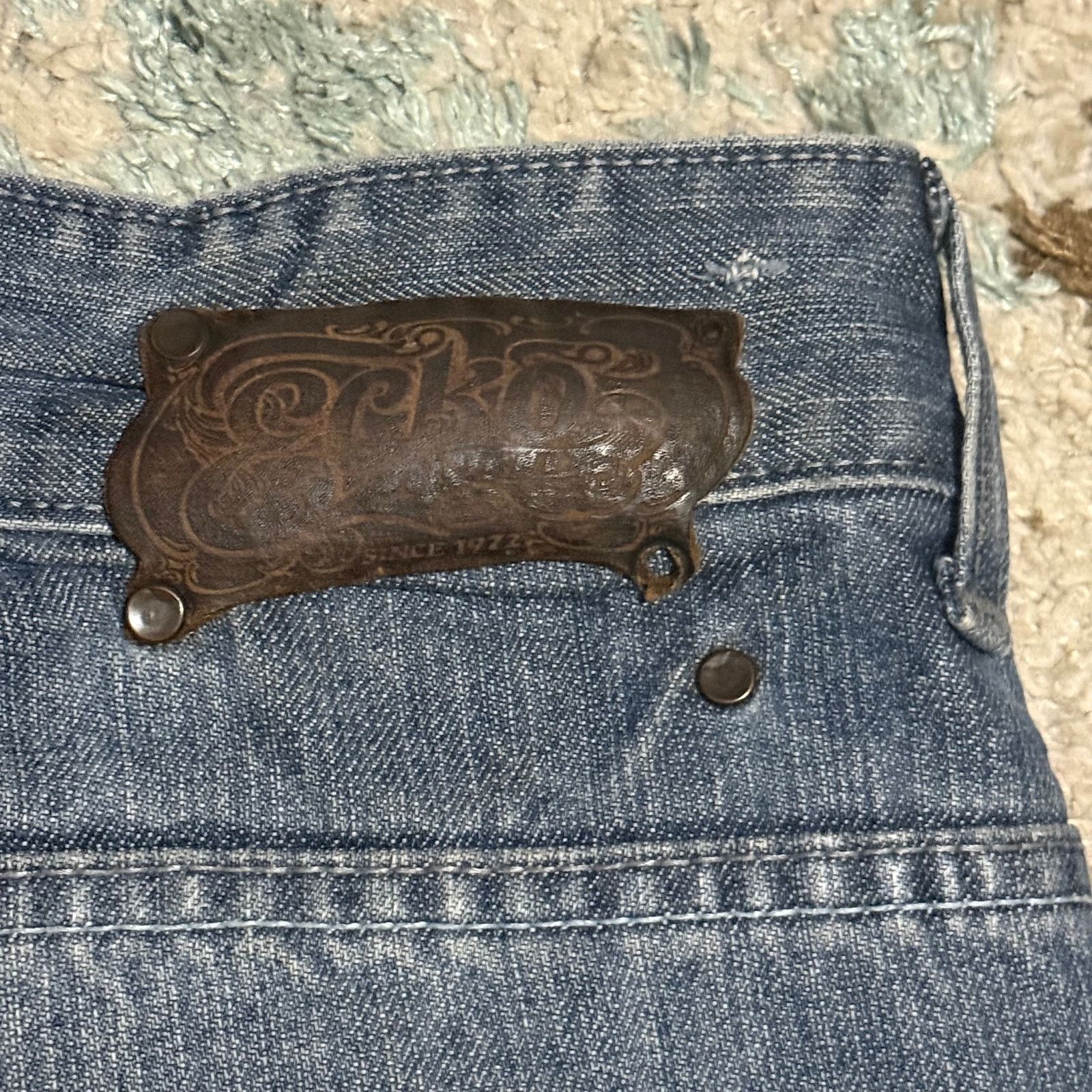 Ecko Unltd. Vintage Ecko Unltd Baggy Jeans Size 40x33 Light Wash Y2K Size US 40 / EU 56 - 4 Thumbnail