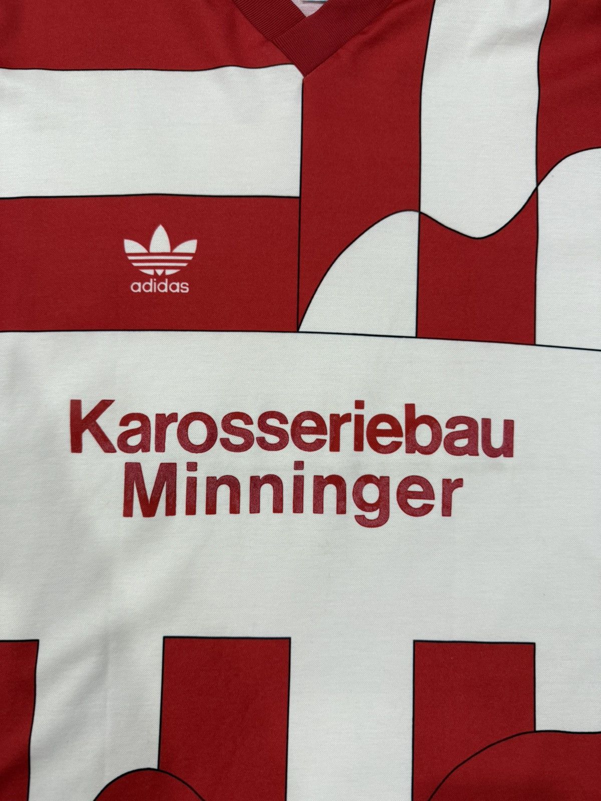 Adidas Vintage Adidas Karosseriebau Minninger jersey Size US L / EU 52-54 / 3 - 3 Thumbnail