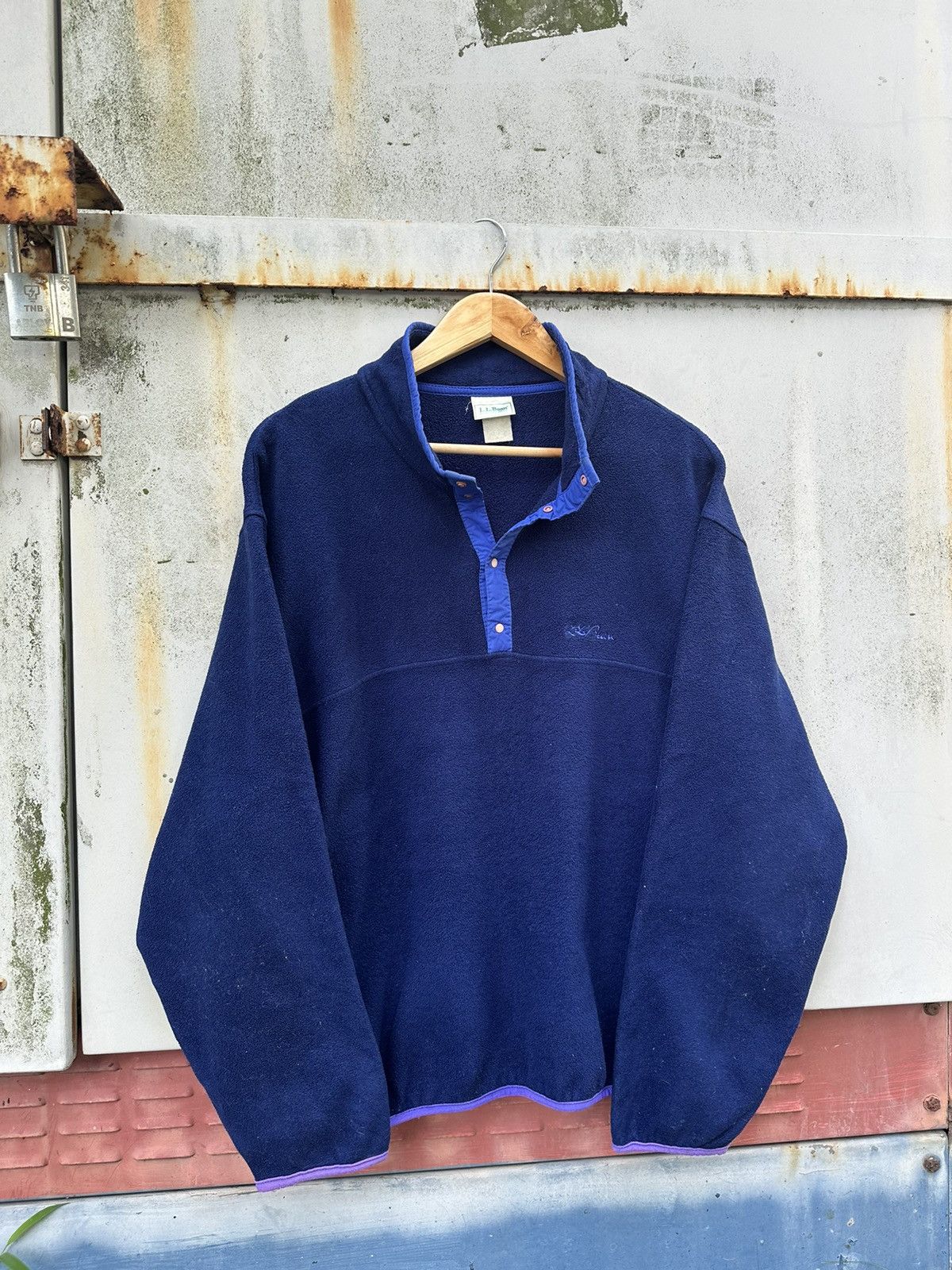 L.L. Bean 👹Vintage LL.Bean Pullover Fleece Jacket Size US M / EU 48-50 / 2 - 3 Thumbnail
