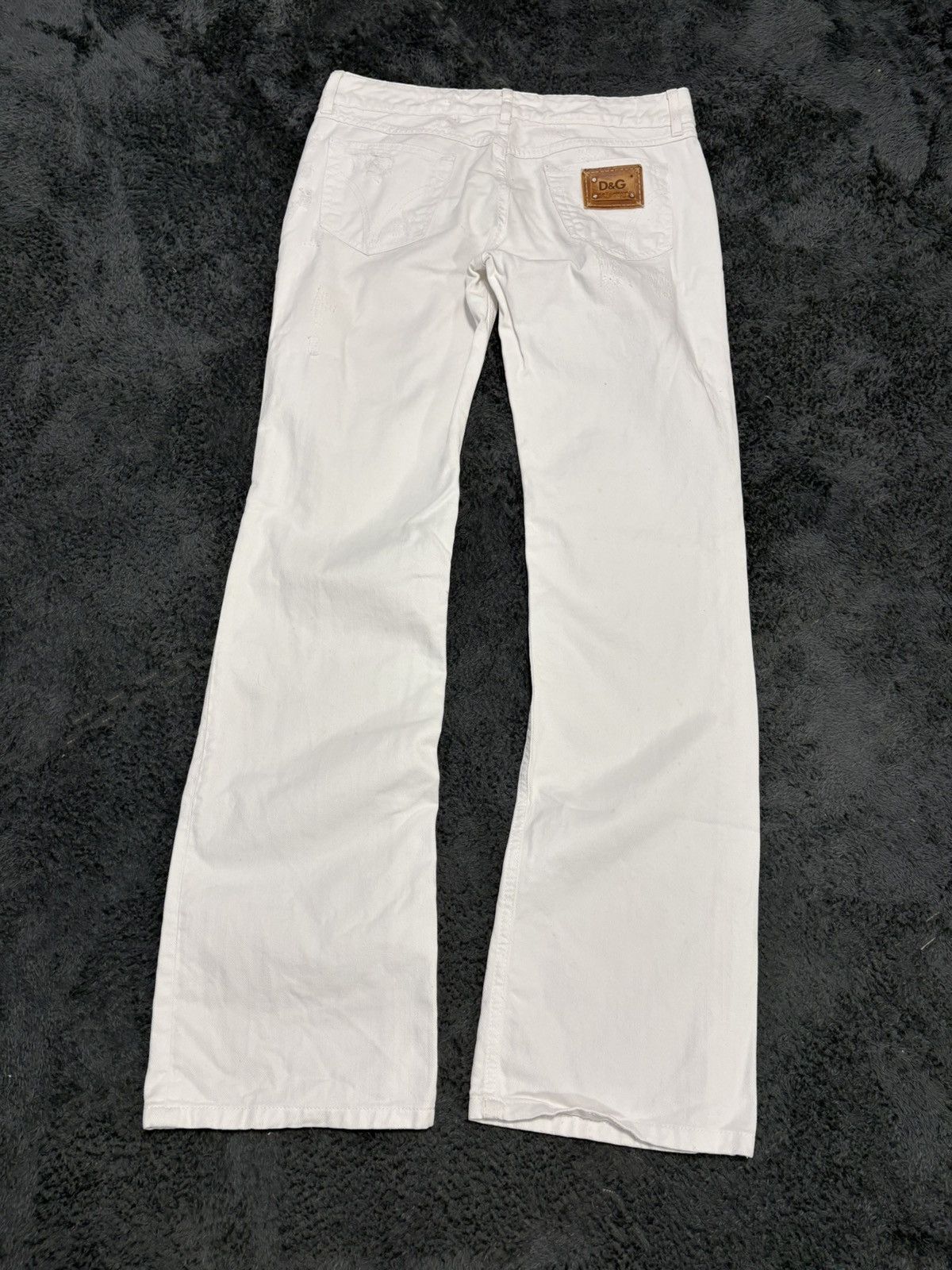 Dolce & Gabbana Rare Dolce & Gabbana Y2K Distressed Flared Jeans Size US 29 - 2 Thumbnail
