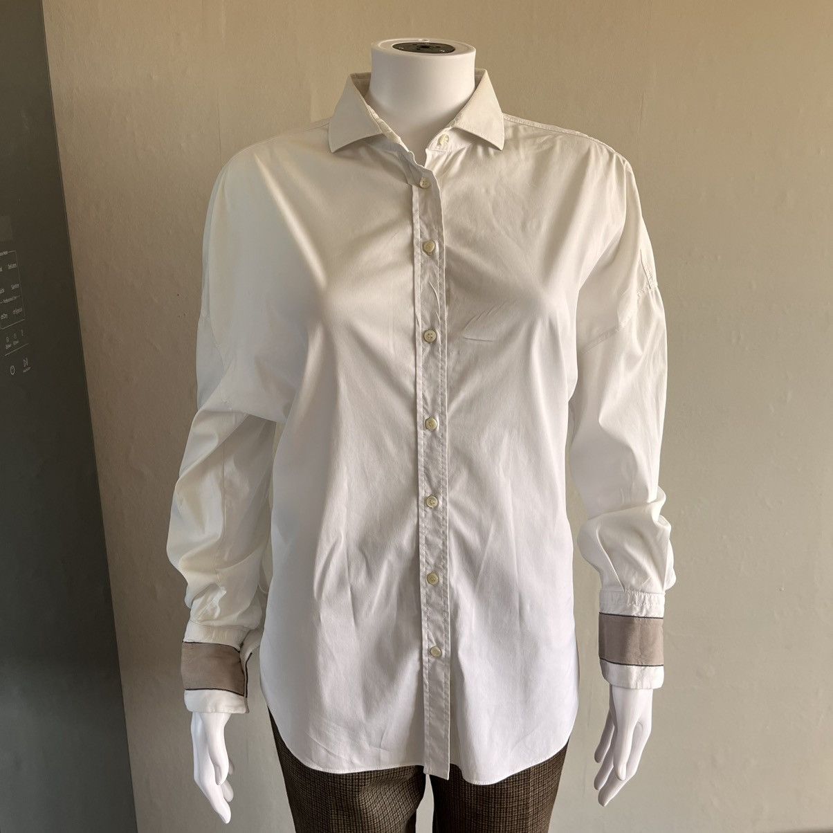 Brunello Cucinelli Brunello Cucinelli Stretch Shirt Size L / US 10 / IT 46 - 9 Thumbnail