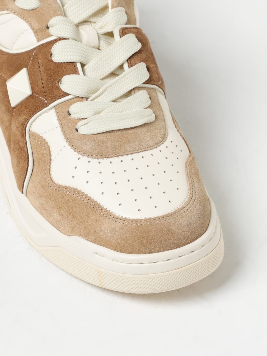 Valentino o1y0525 Logo Leather Low-Top Sneakers in Multicolor Size US 8 / EU 41 - 2 Thumbnail