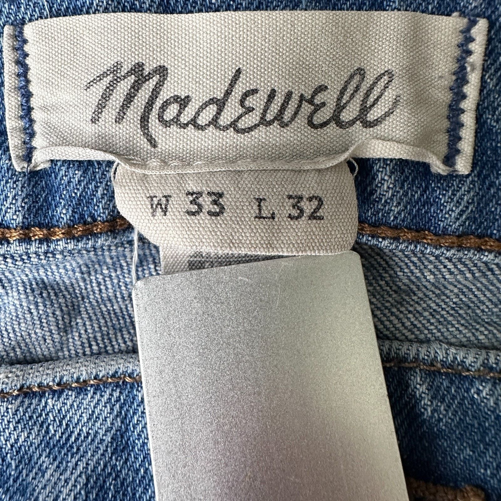 Madewell Madewell Relaxed Taper Jeans Men 33x32 Blue Denim Distressed Size US 33 - 3 Thumbnail